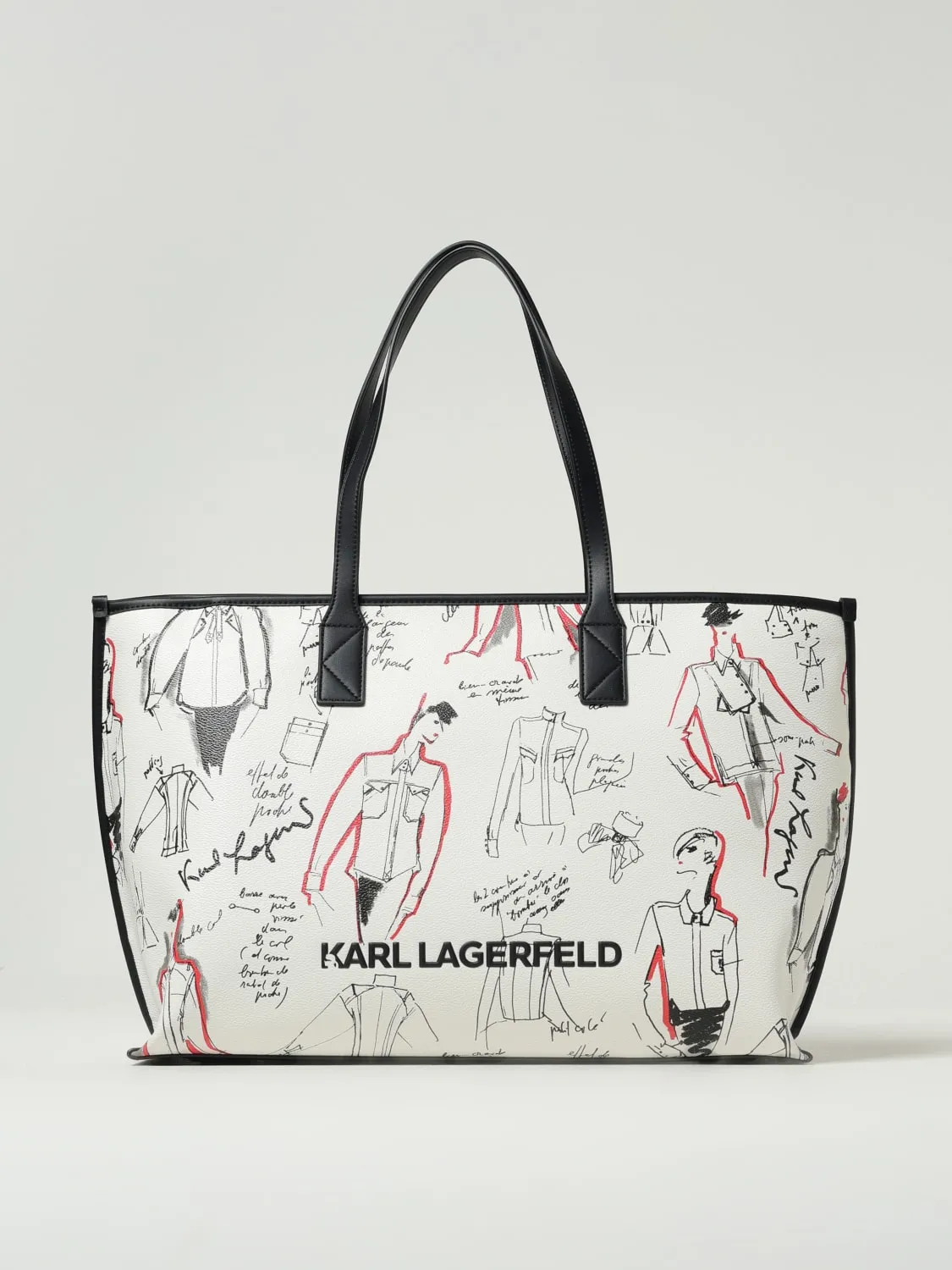 Borsa Karl Lagerfeld in pelle sintetica stampata