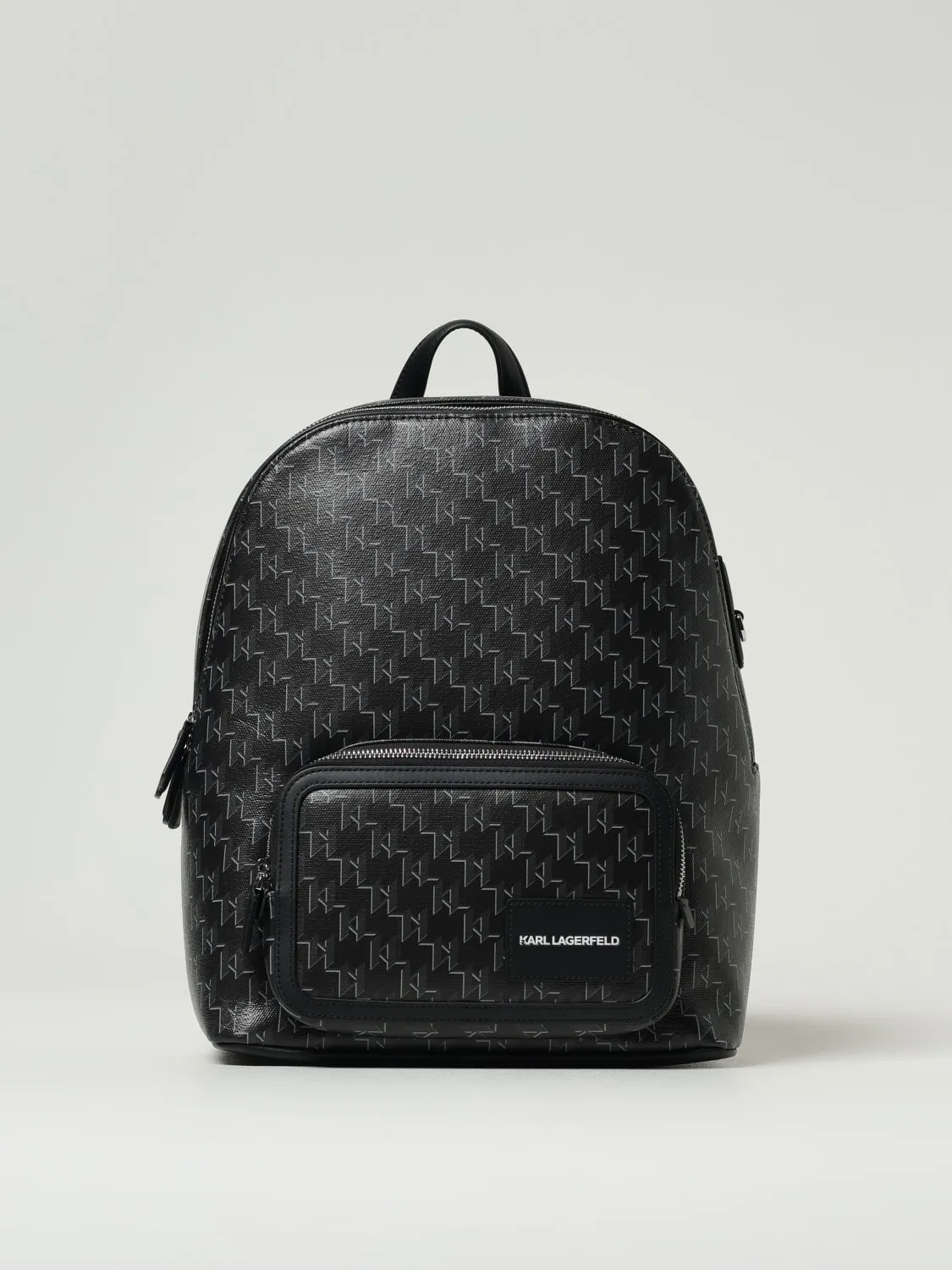 Zaino Karl Lagerfeld in pelle sintetica con monogram all over