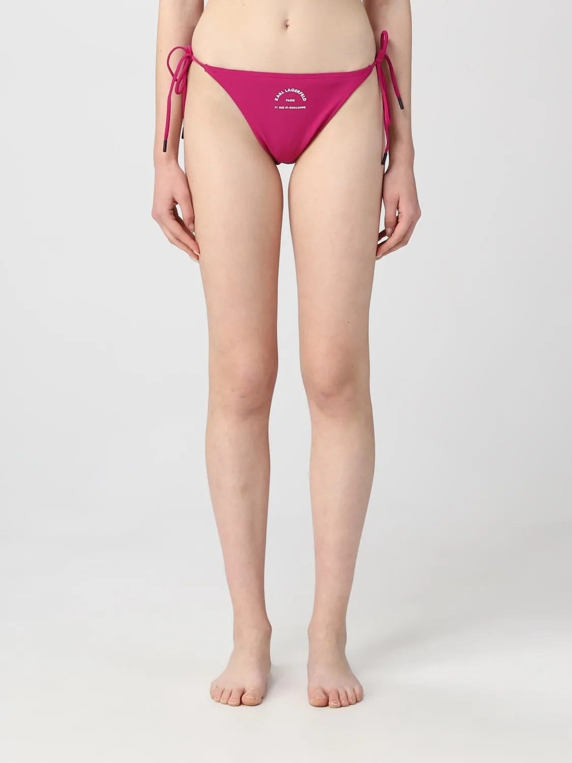Slip bikini Karl Lagerfeld in lycra con logo
