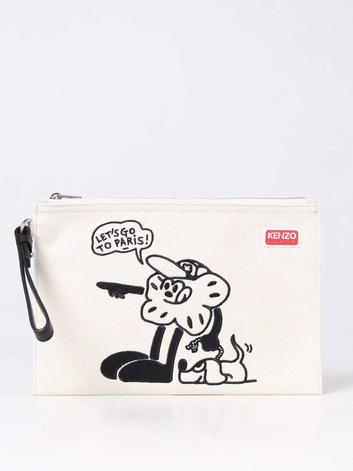 Pochette Boke Flowe Kenzo in canvas