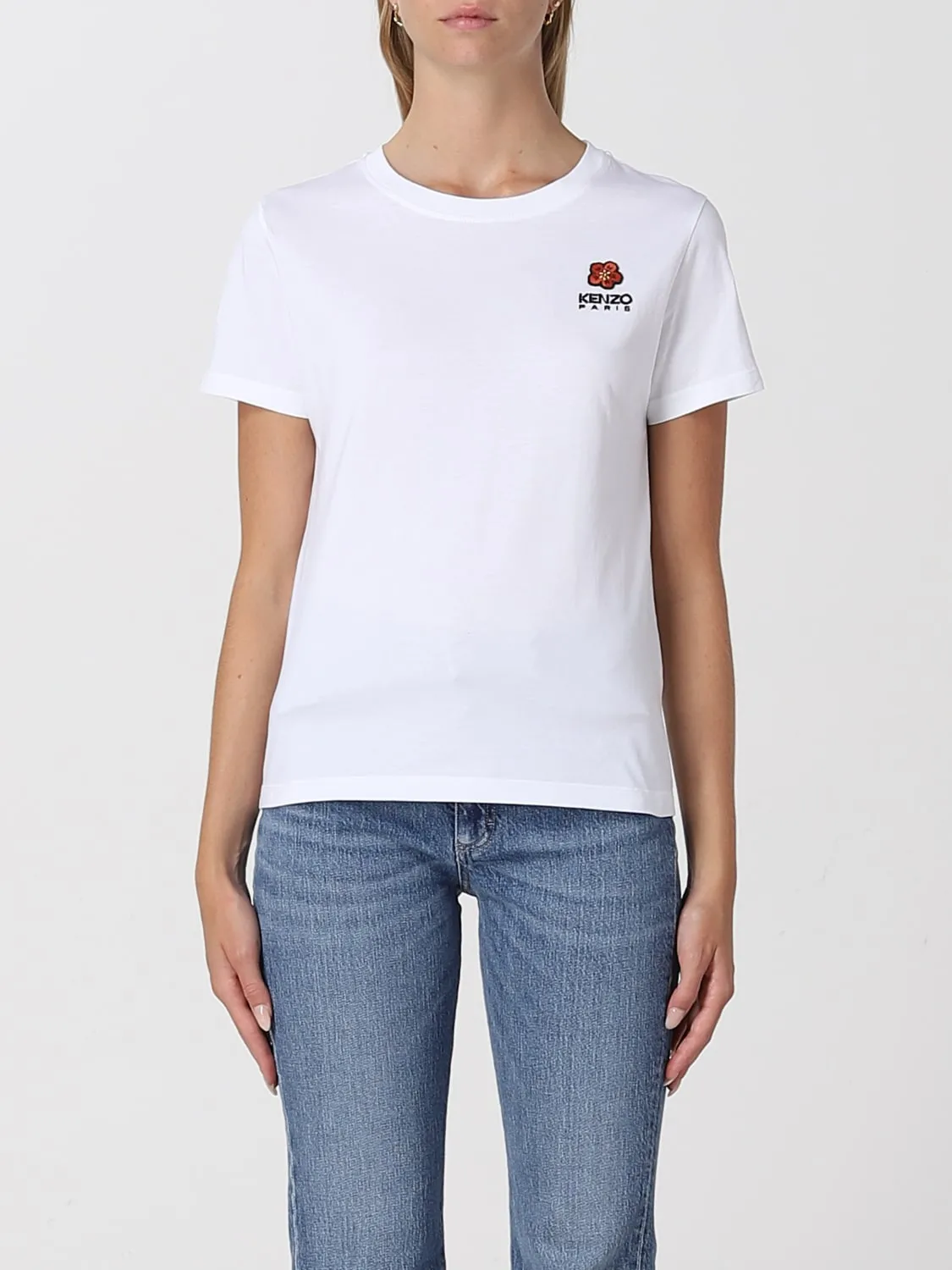 T-shirt Kenzo con patch Fiore