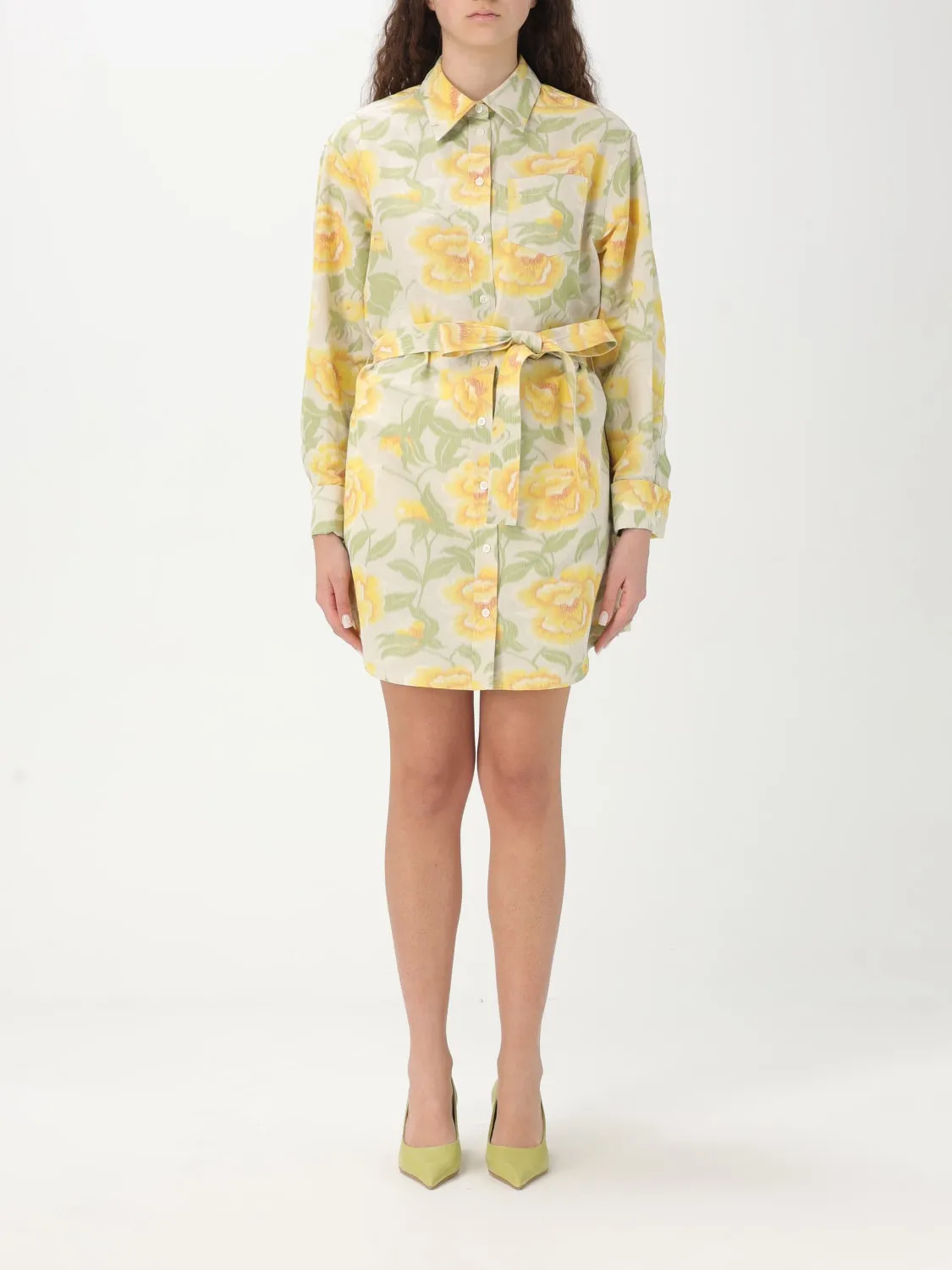 Abito chemisier Kenzo in misto cotone stampato