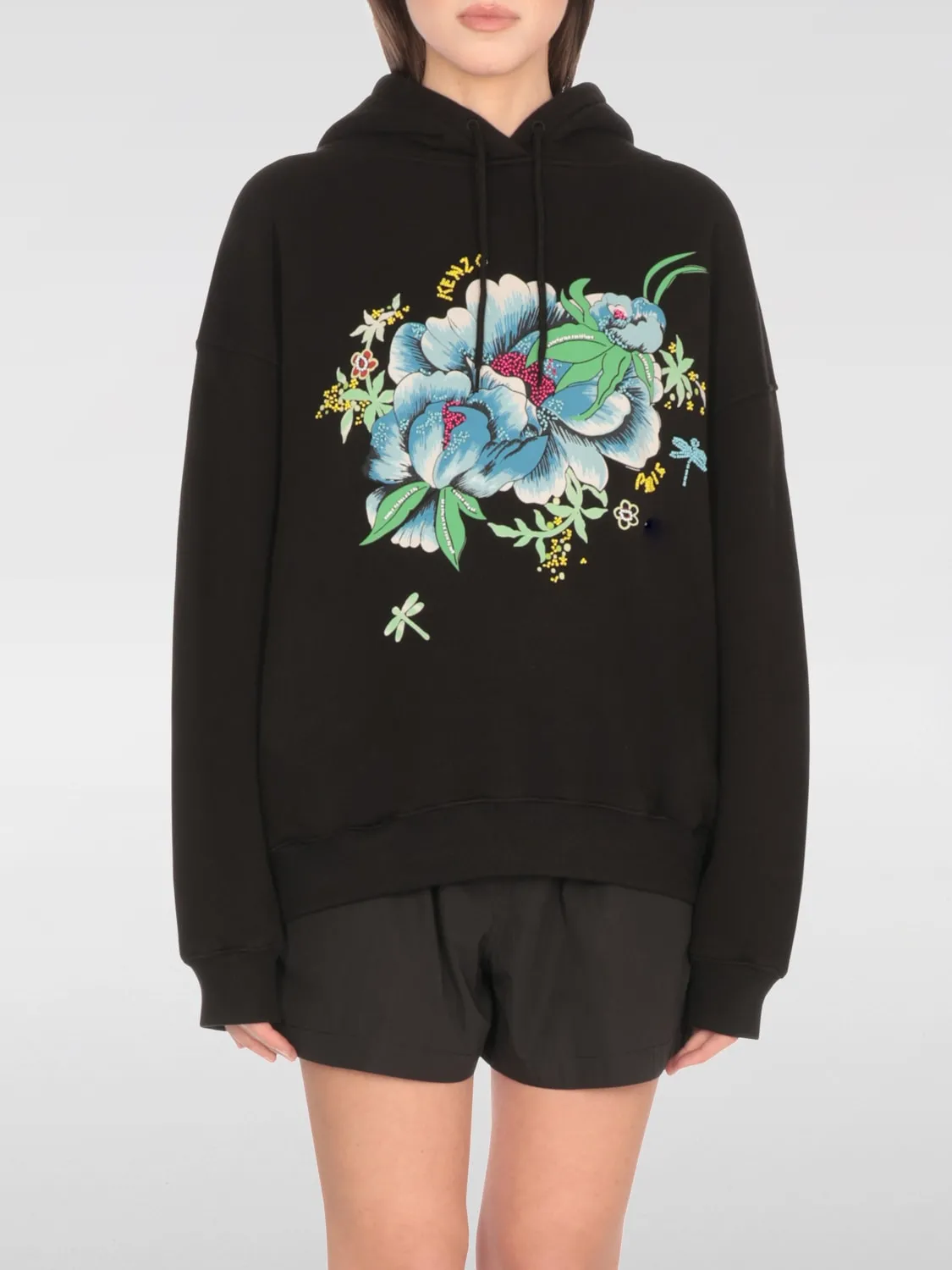 Felpa con cappuccio stampata Kenzo