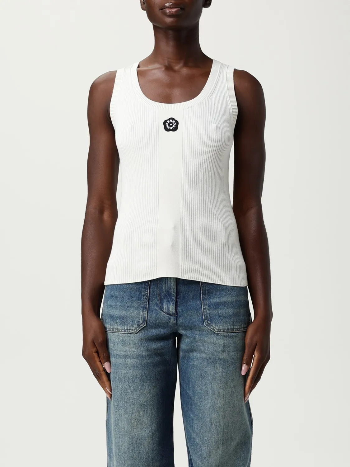 Canotta basic Kenzo in viscosa con logo