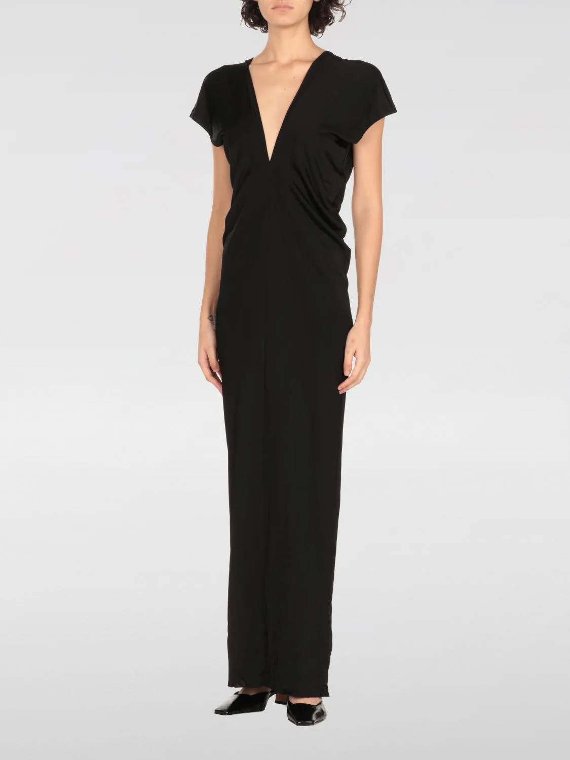 Abito lungo a v Khaite