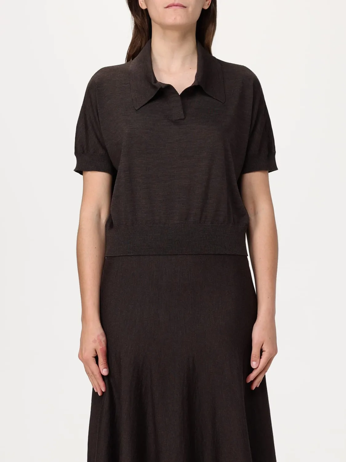 Polo Khaite in lana stretch