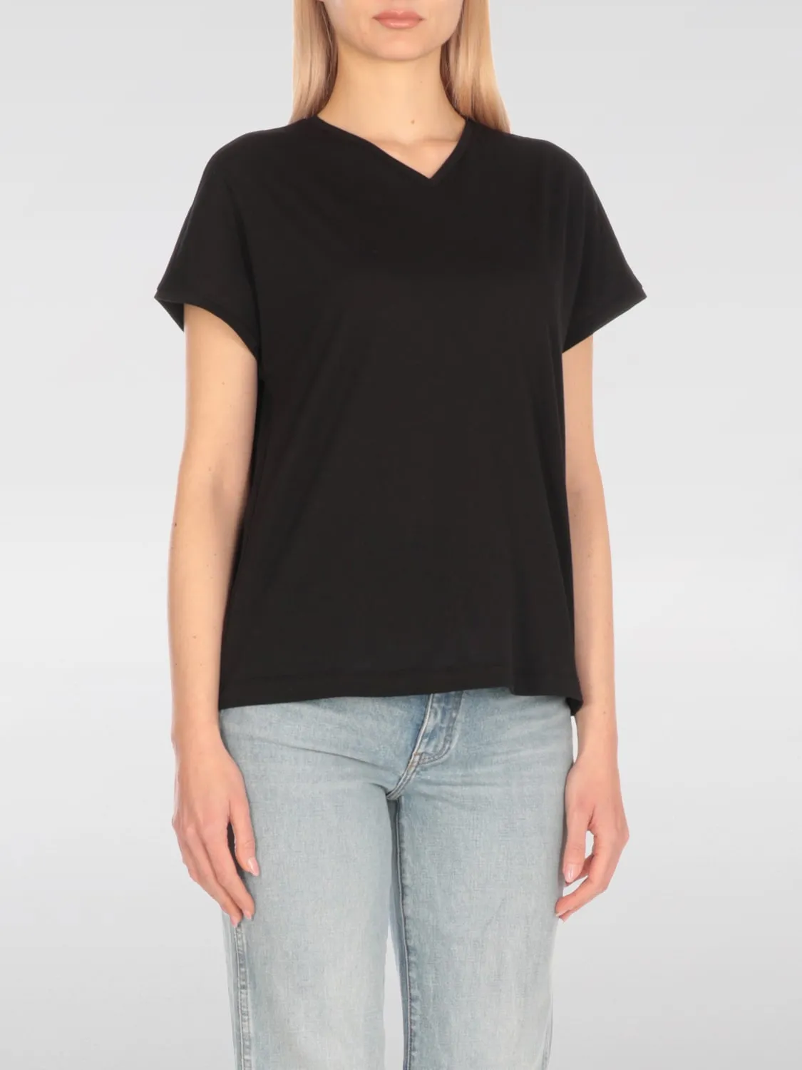 T-shirt basic Khaite in misto cotone