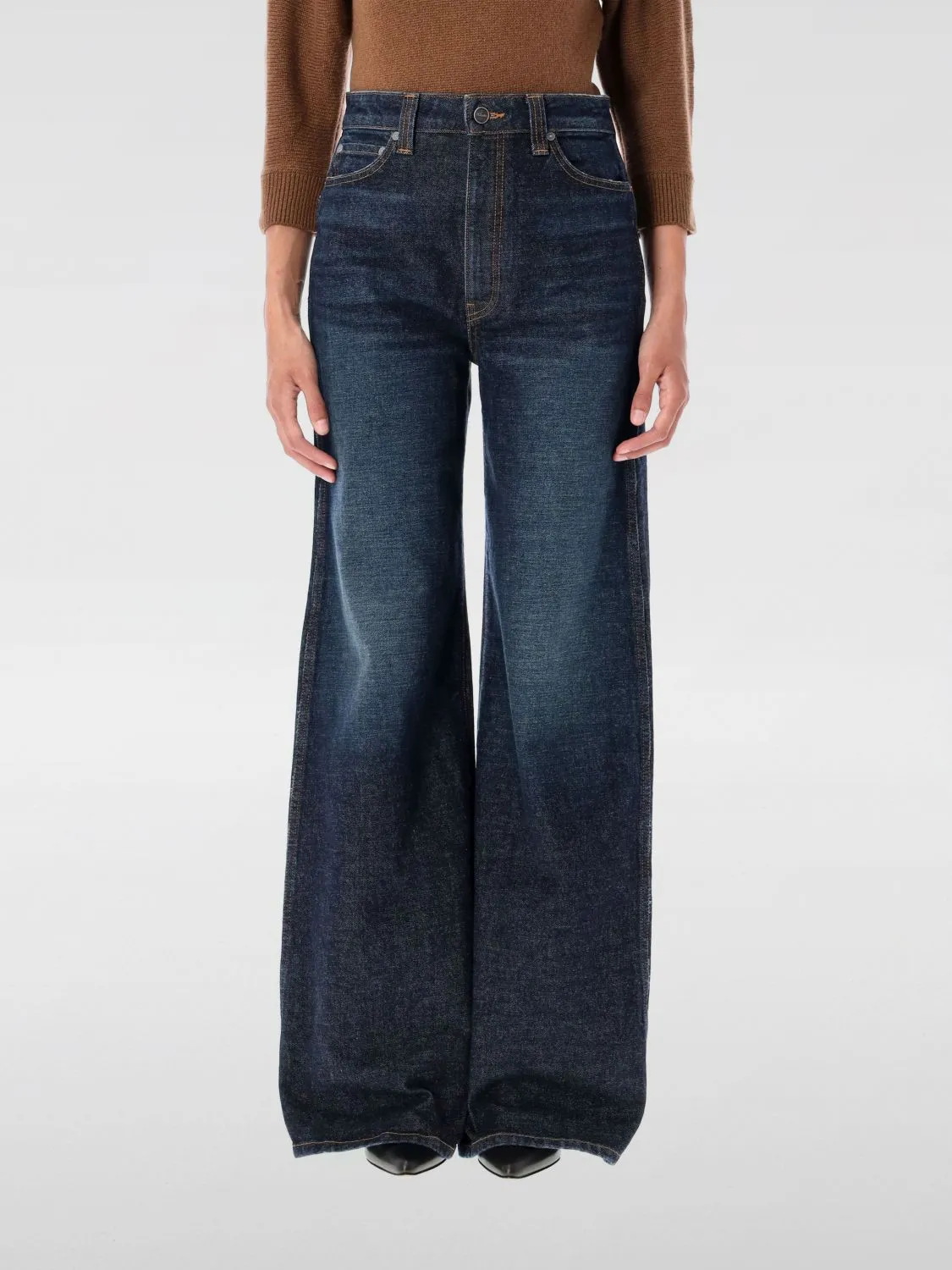 Jeans Khaite in denim di cotone