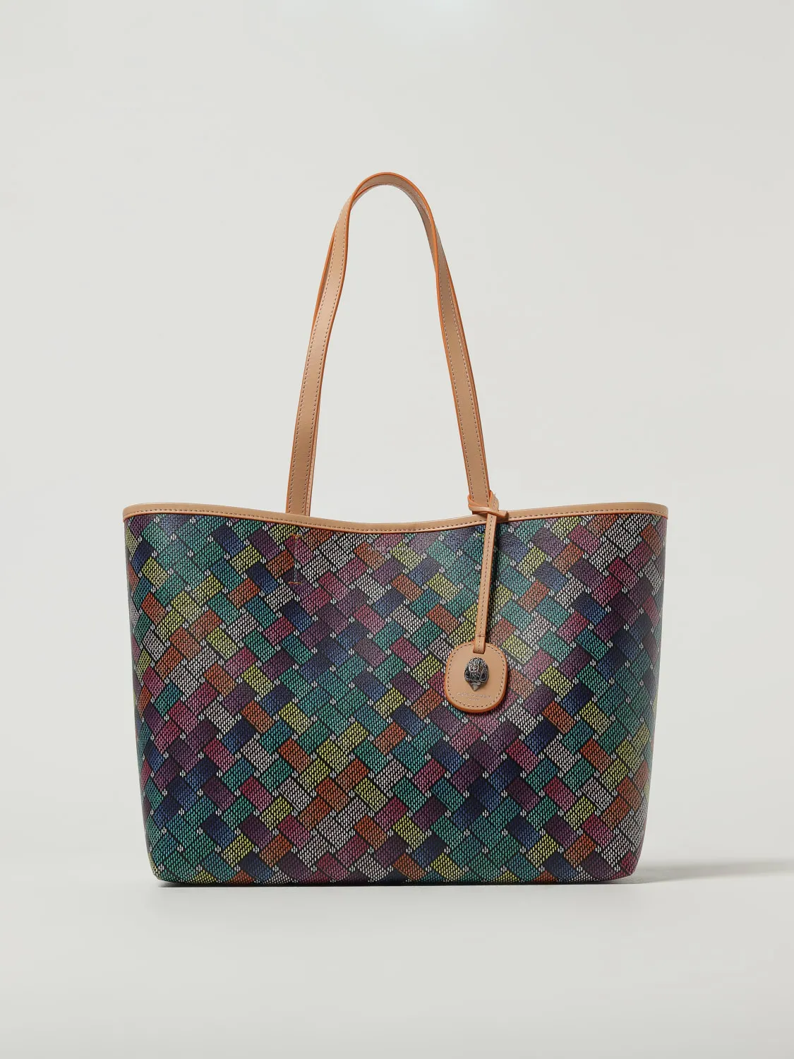 Borsa Camden Shopper Kurt Geiger London in cotone spalmato