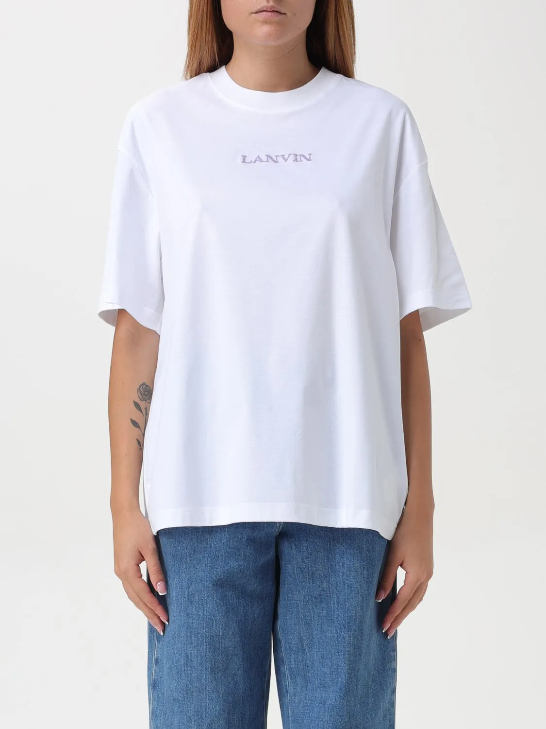 T-shirt con logo Lanvin