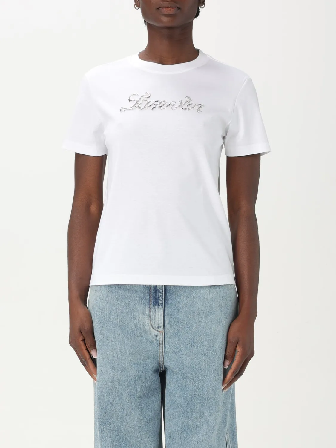 T-shirt in cotone Lanvin con applicazioni