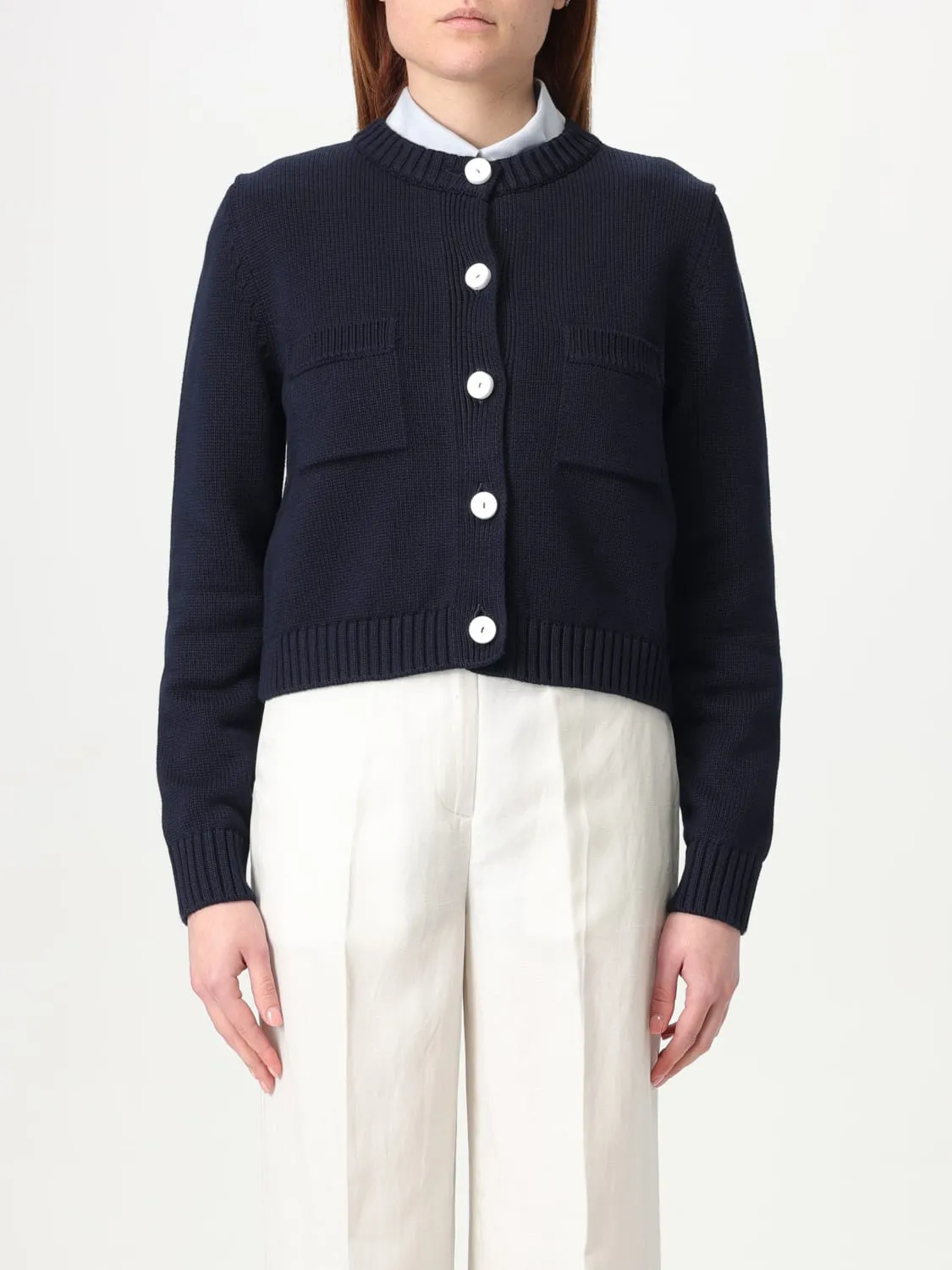 Cardigan in cotone Lardini