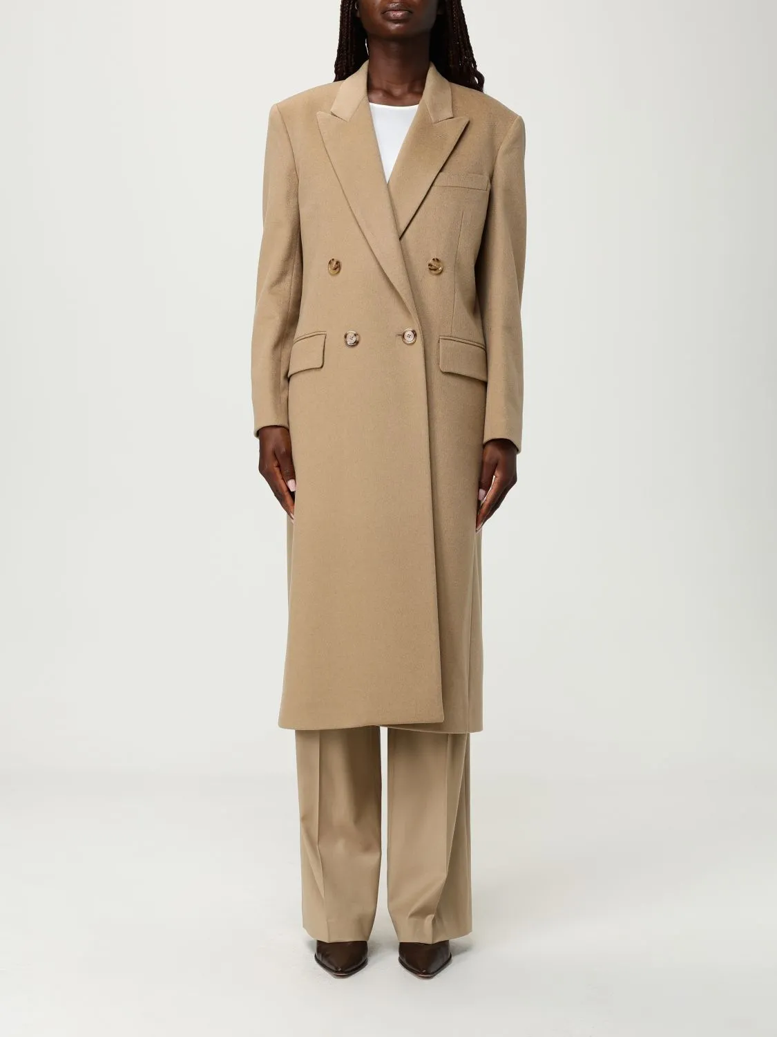 Cappotto doppiopetto Lardini in lana vergine