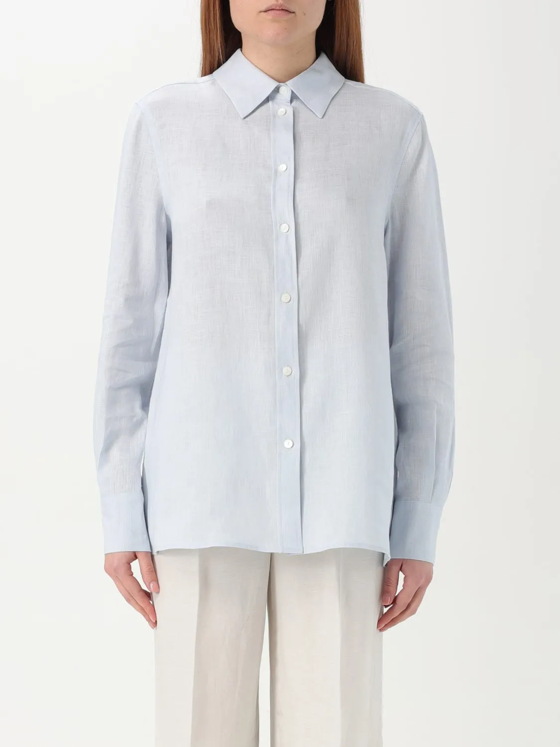 Camicia classica Lardini in lino