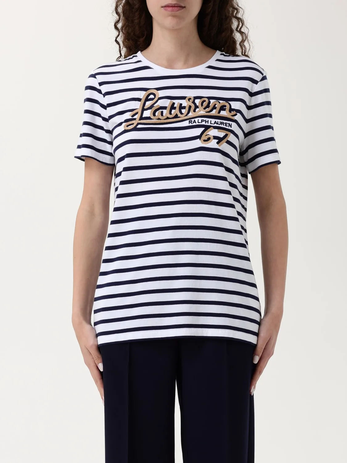 T-shirt a righe Lauren Ralph Lauren