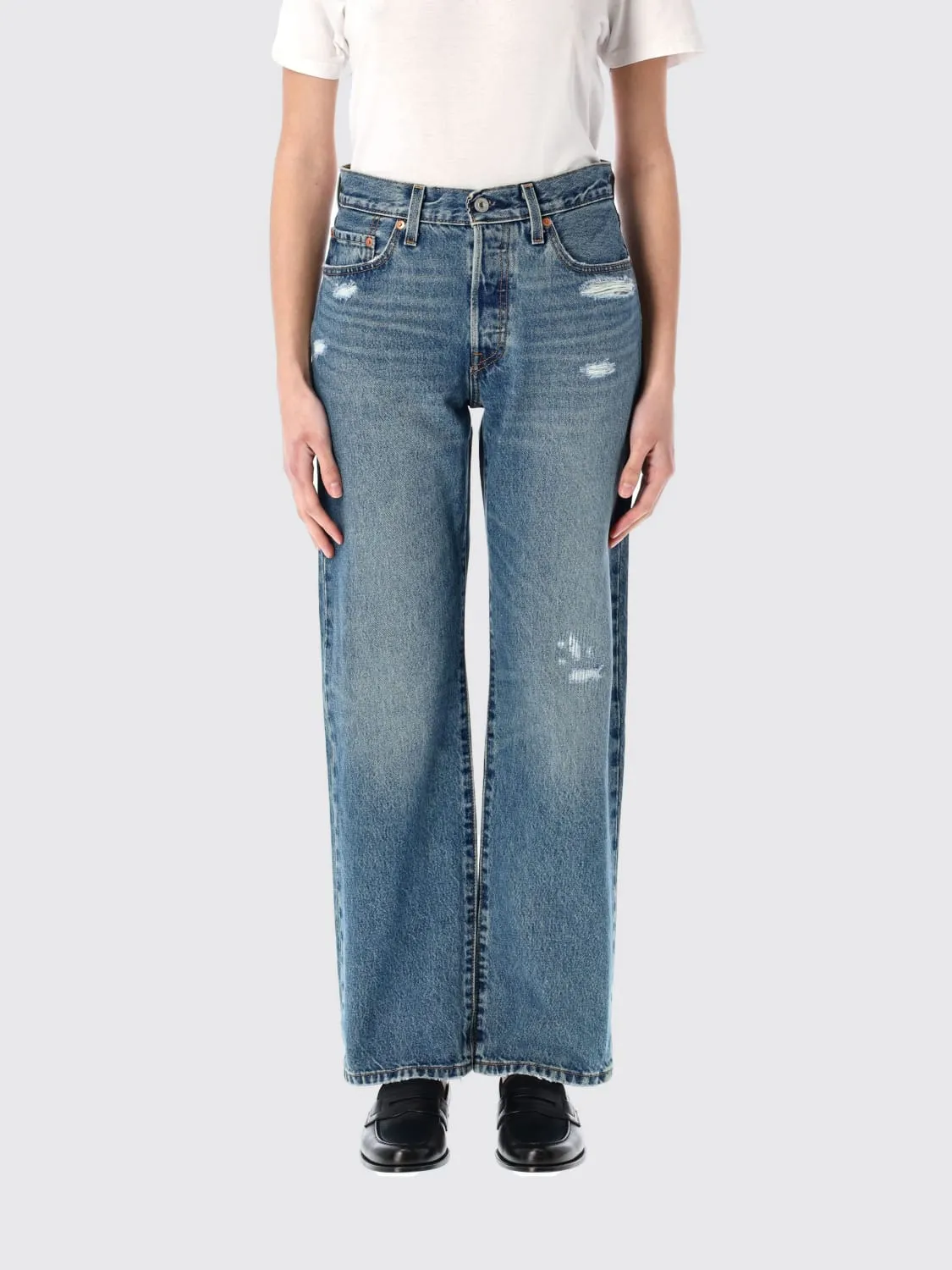 Jeans Levi's in denim distressed