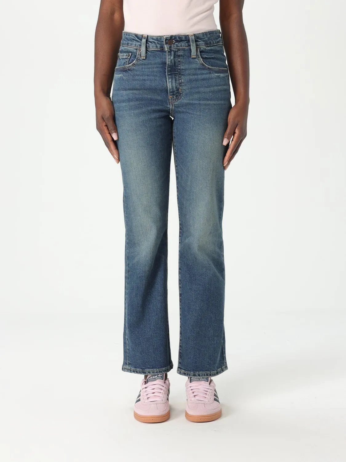 Pantalone cropped Levi's in denim