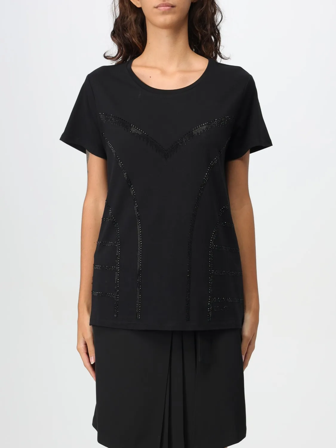 T-shirt con strass Liu Jo
