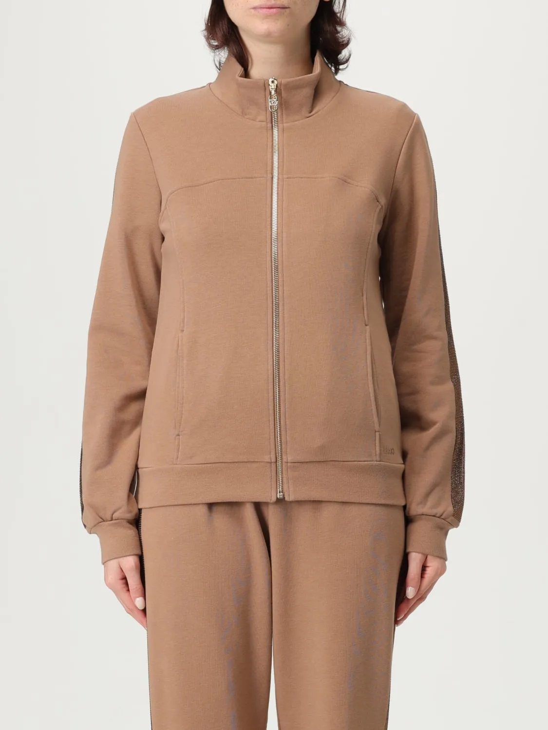 Felpa in misto cotone con zip Liu Jo