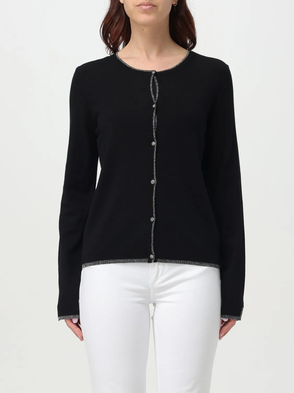 Cardigan a girocollo Liu Jo in viscosa