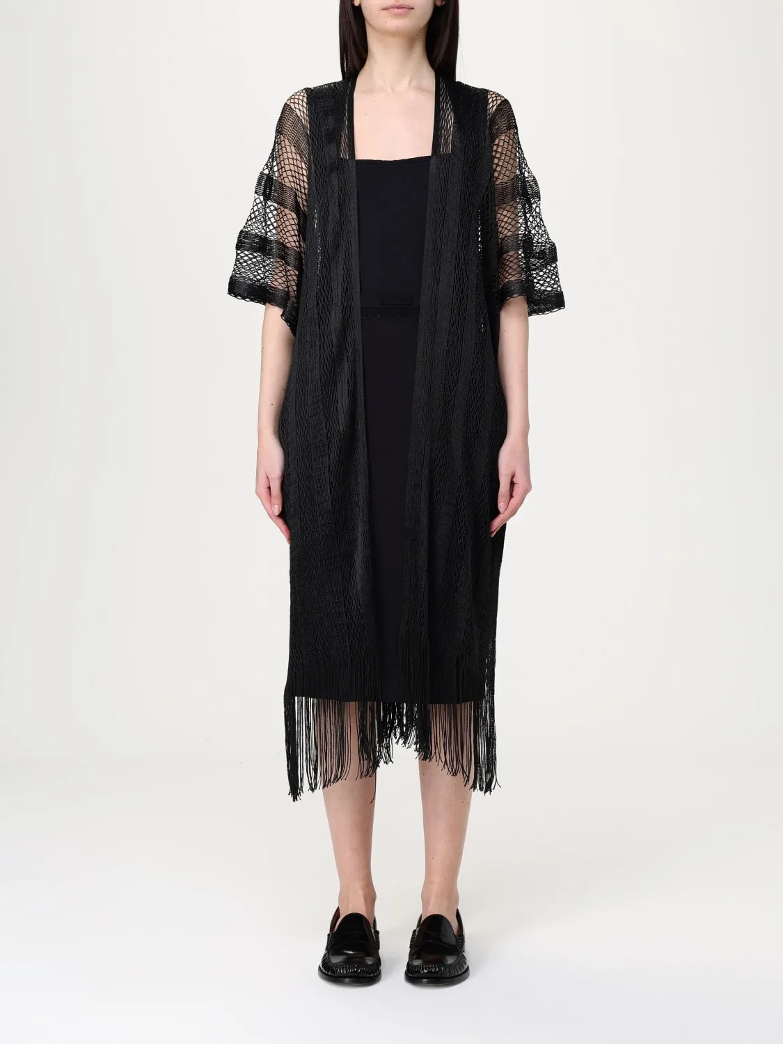 Poncho in maglia di cotone Liu Jo