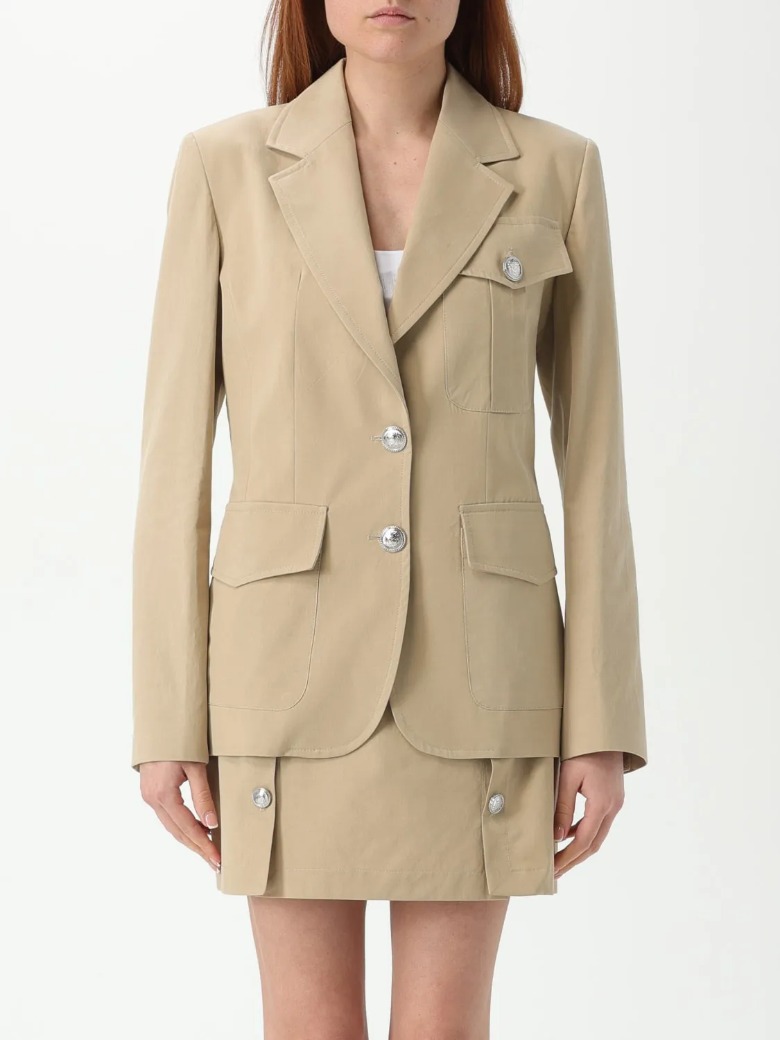 Blazer a monopetto in misto cotone Liu Jo