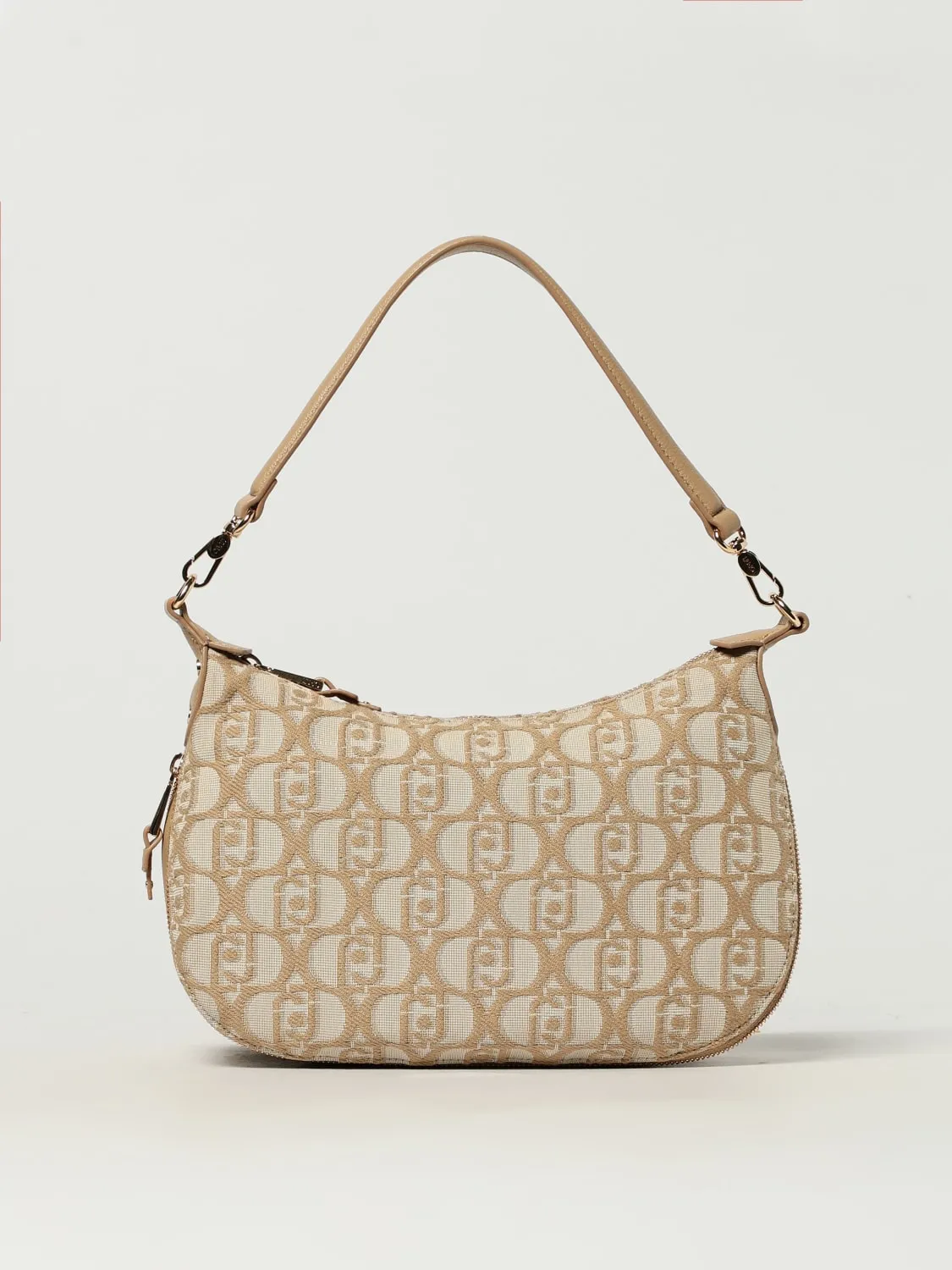 Borsa Liu Jo in canvas con logo jacquard