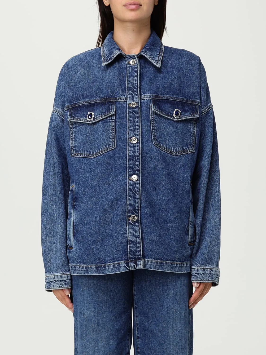 Giubbotto Liu Jo in denim di cotone