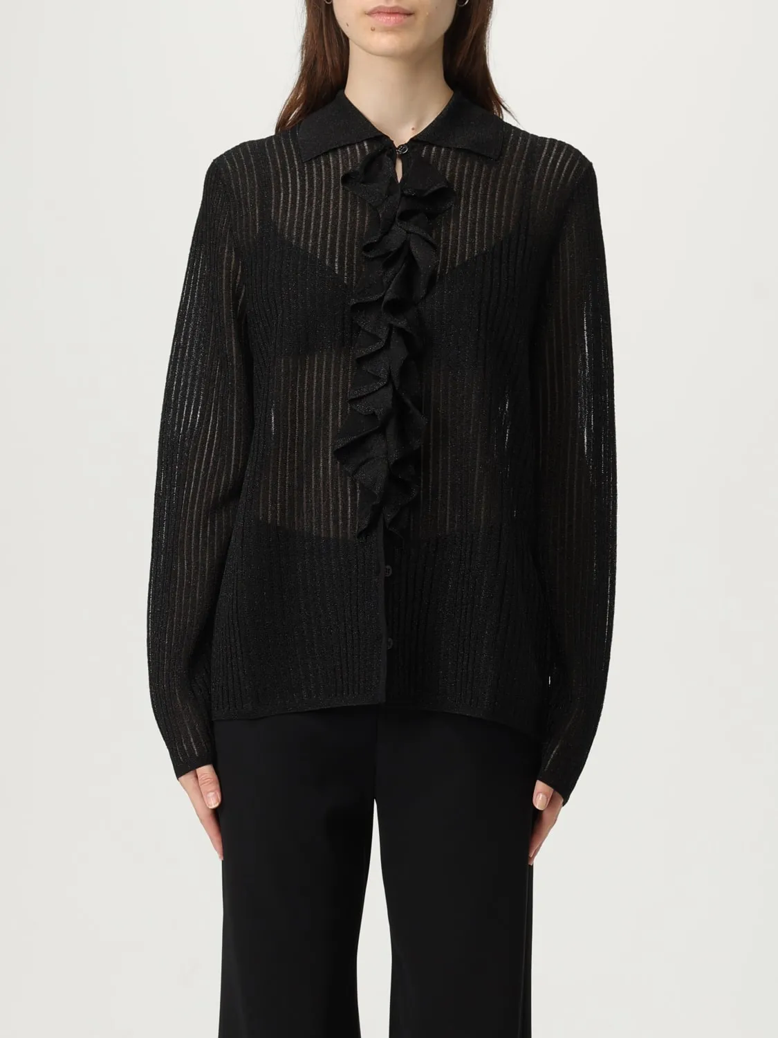 Cardigan Liu Jo in misto viscosa con rouches