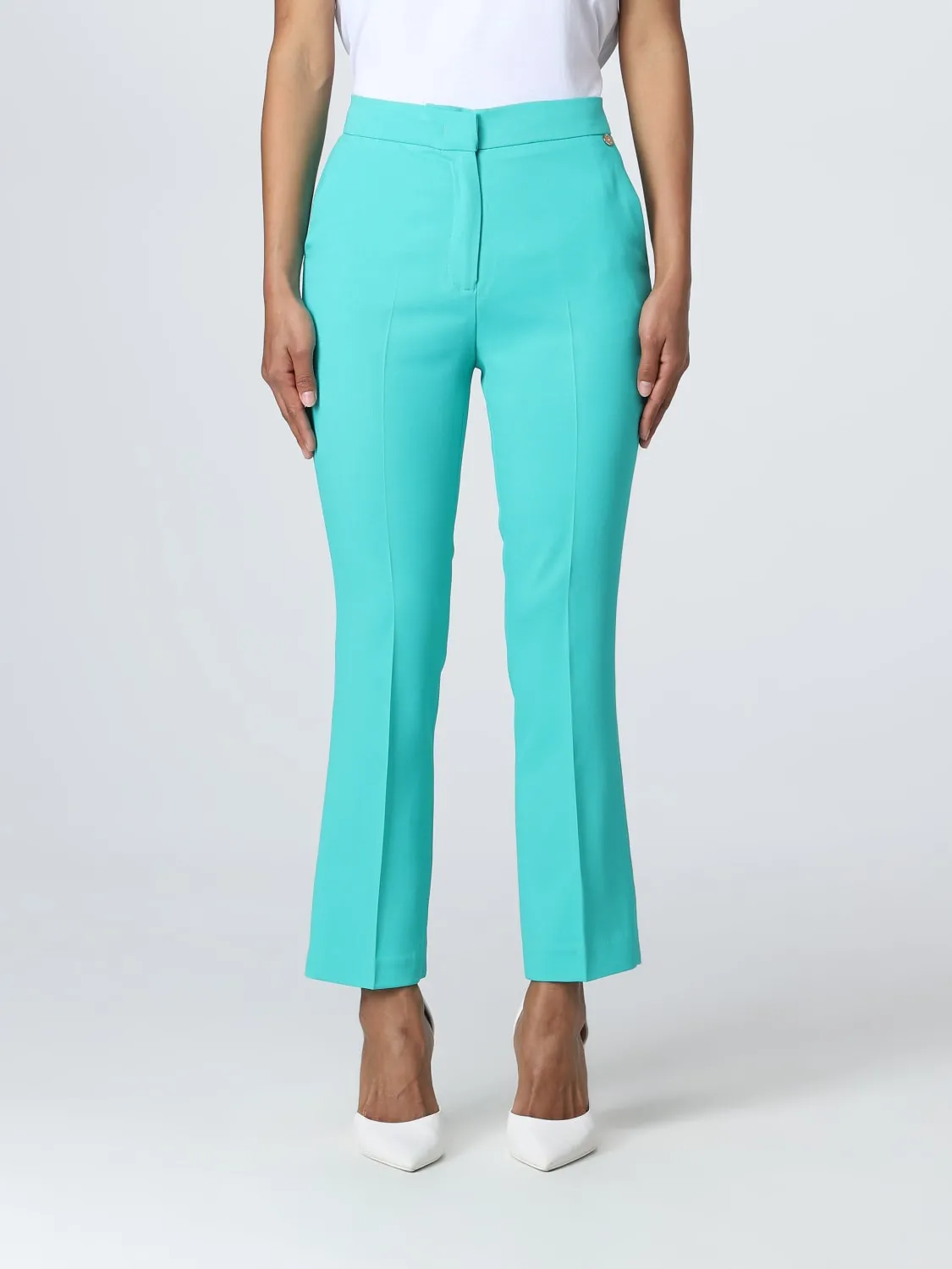 Pantaloni Liu Jo in crêpe di viscosa stretch