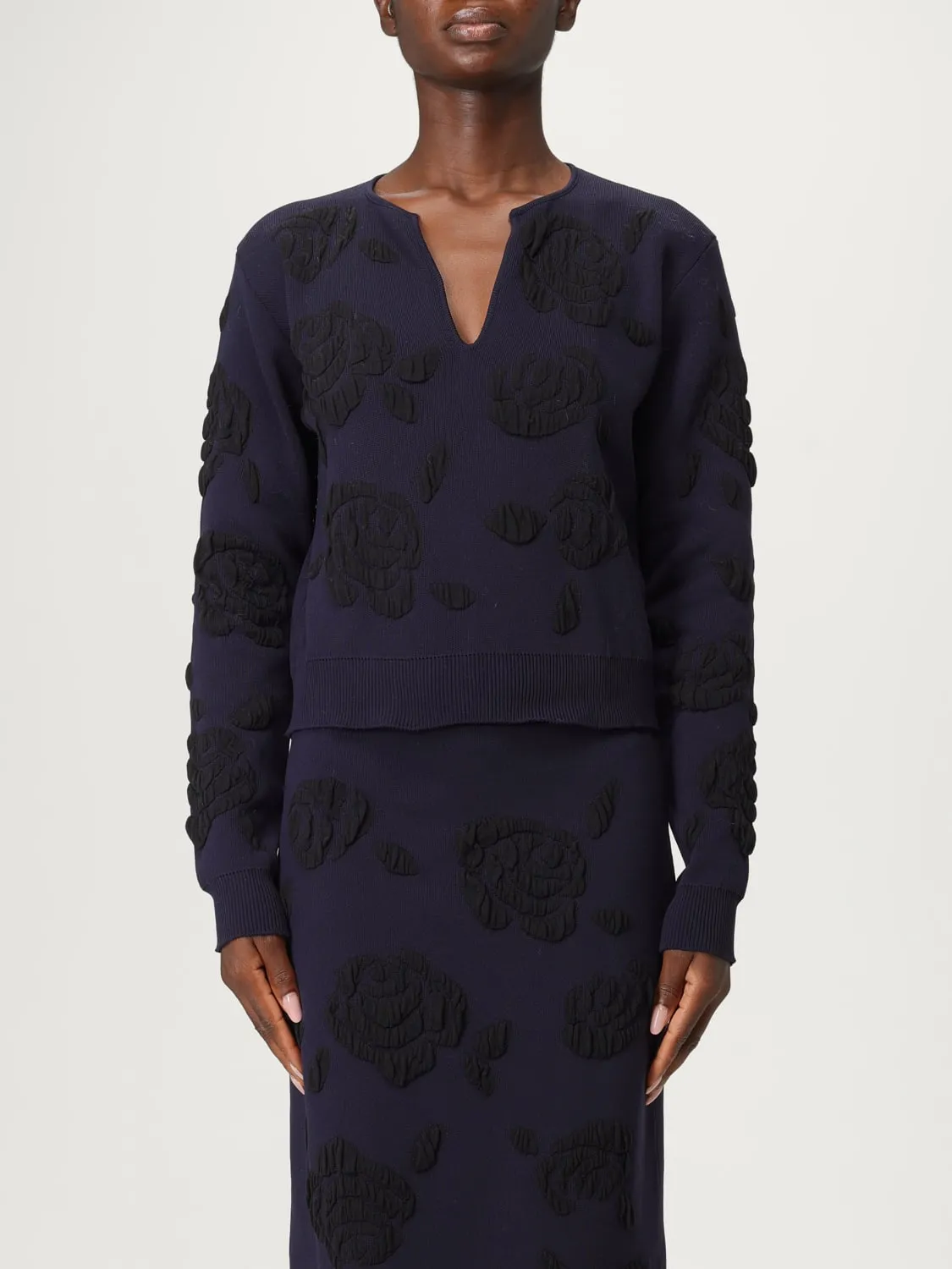 Pullover Liviana Conti in poliammide con stampa floreale