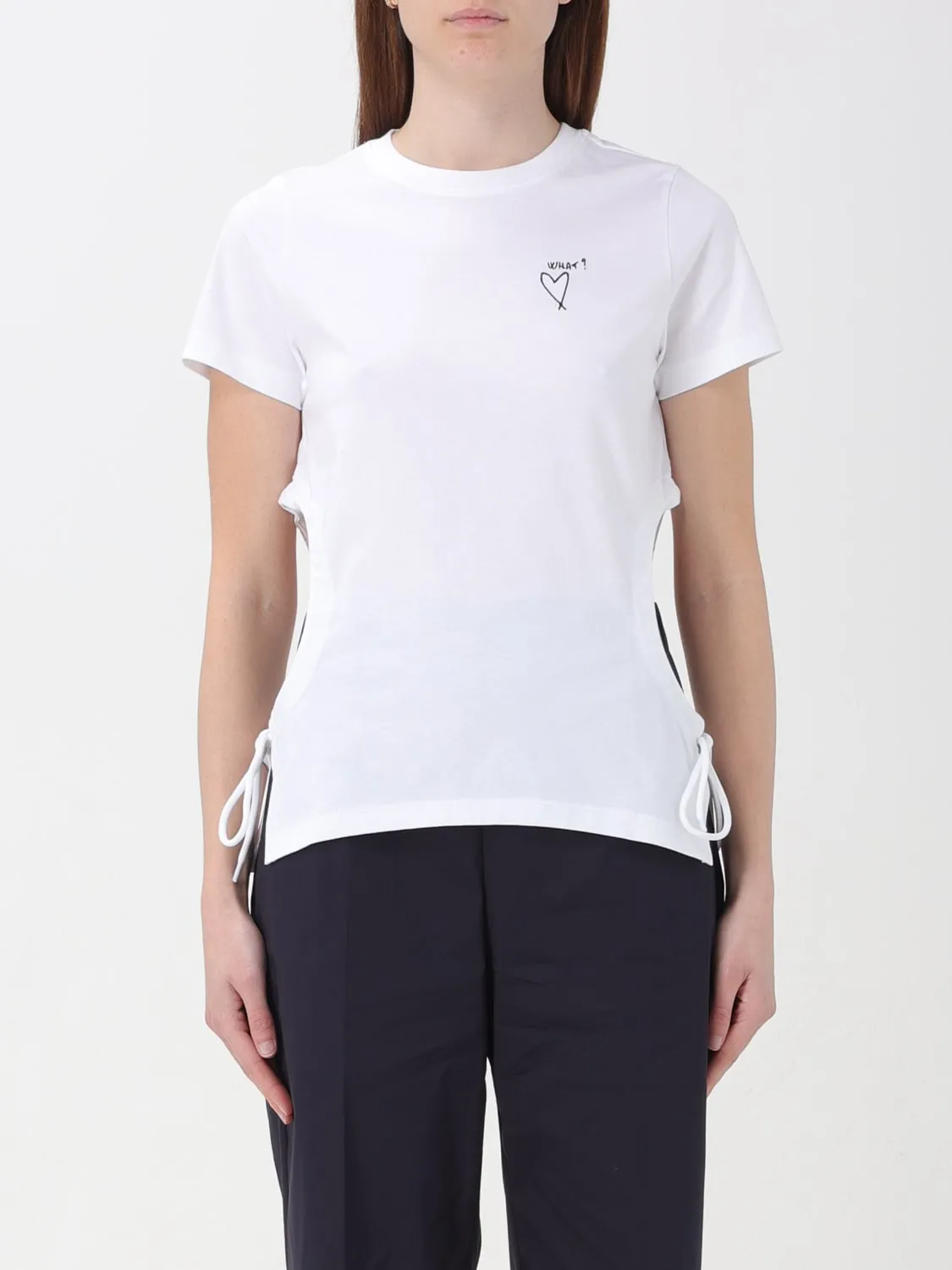 T-shirt Liviana Conti in cotone con logo
