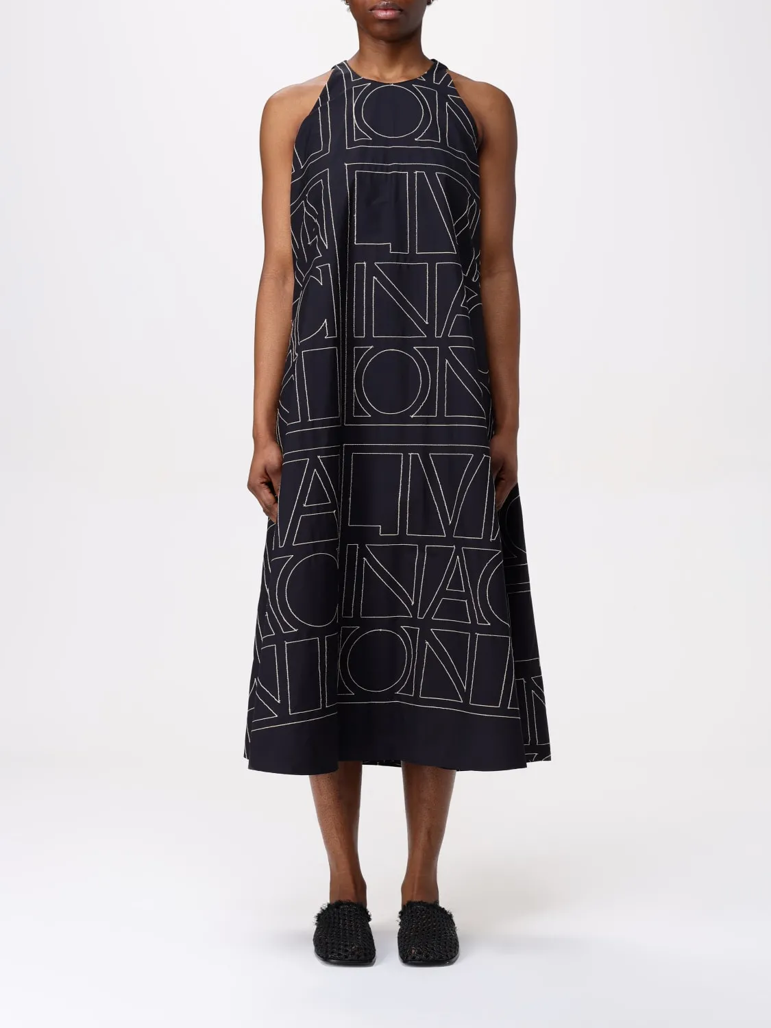 Abito Liviana Conti in misto viscosa con stampa logo