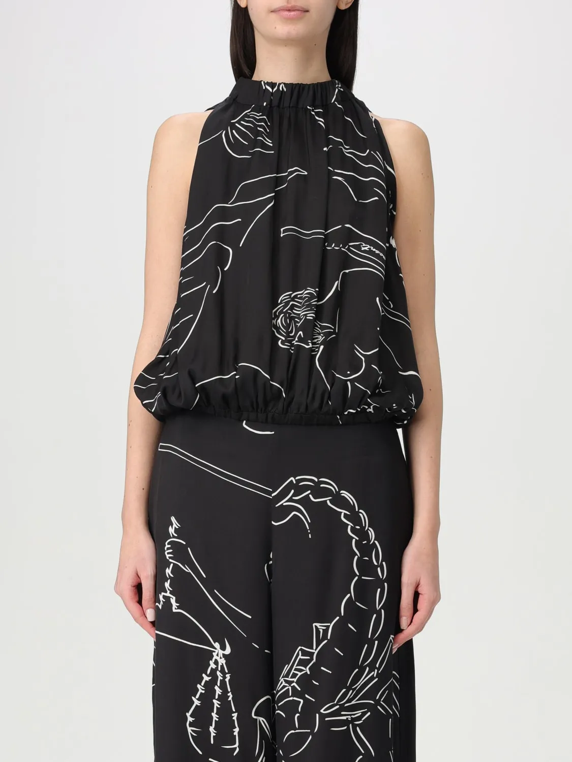 Top Liviana Conti in viscosa stampata