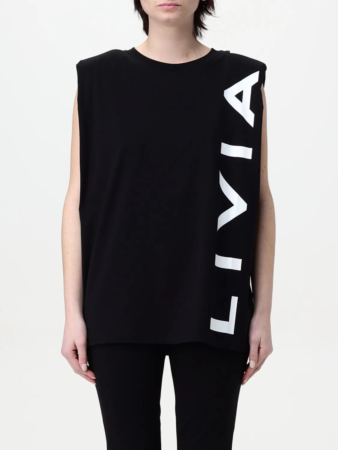 T-shirt con maxi logo Liviana Conti