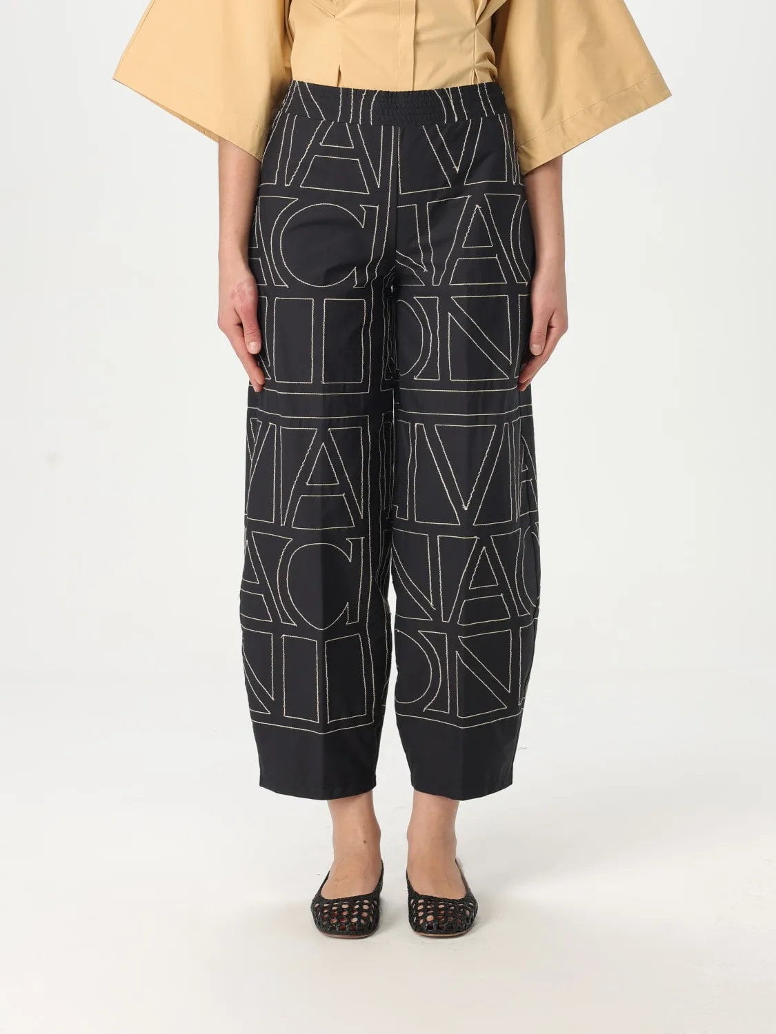 Pantalone Liviana Conti in misto cotone stampato