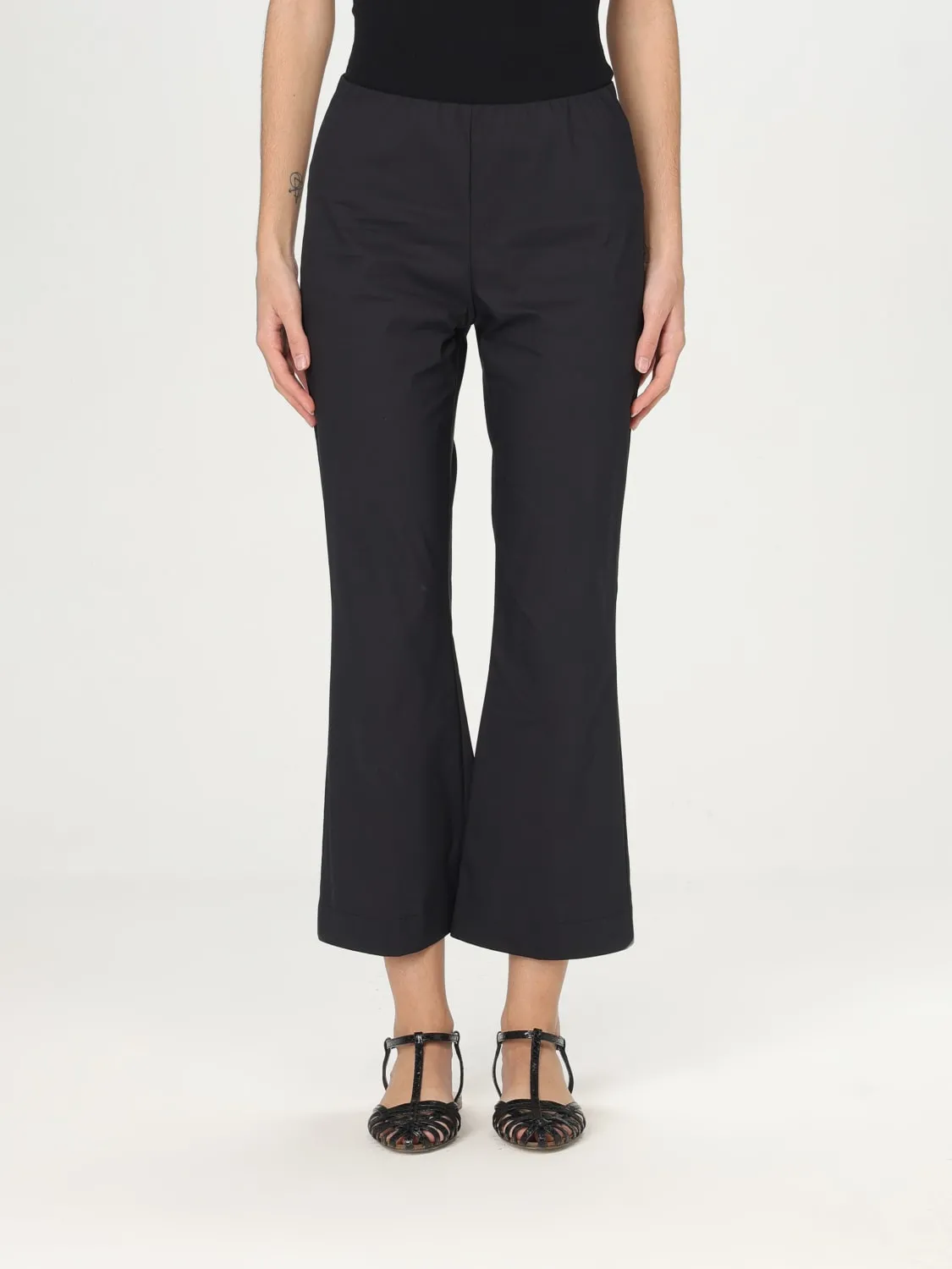 Pantalone cropped Liviana Conti in crêpe