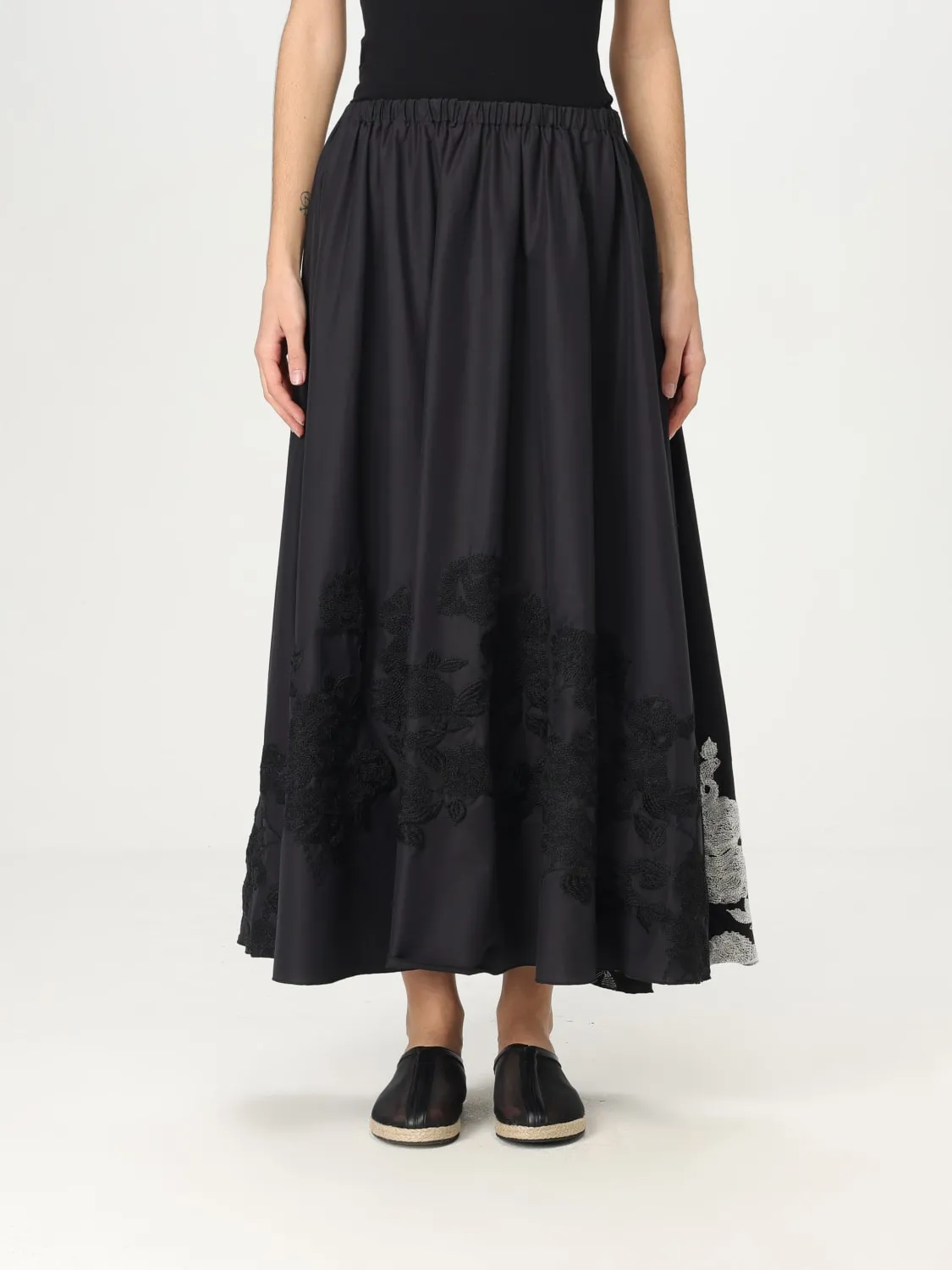 Gonna Liviana Conti in misto cotone con ricami