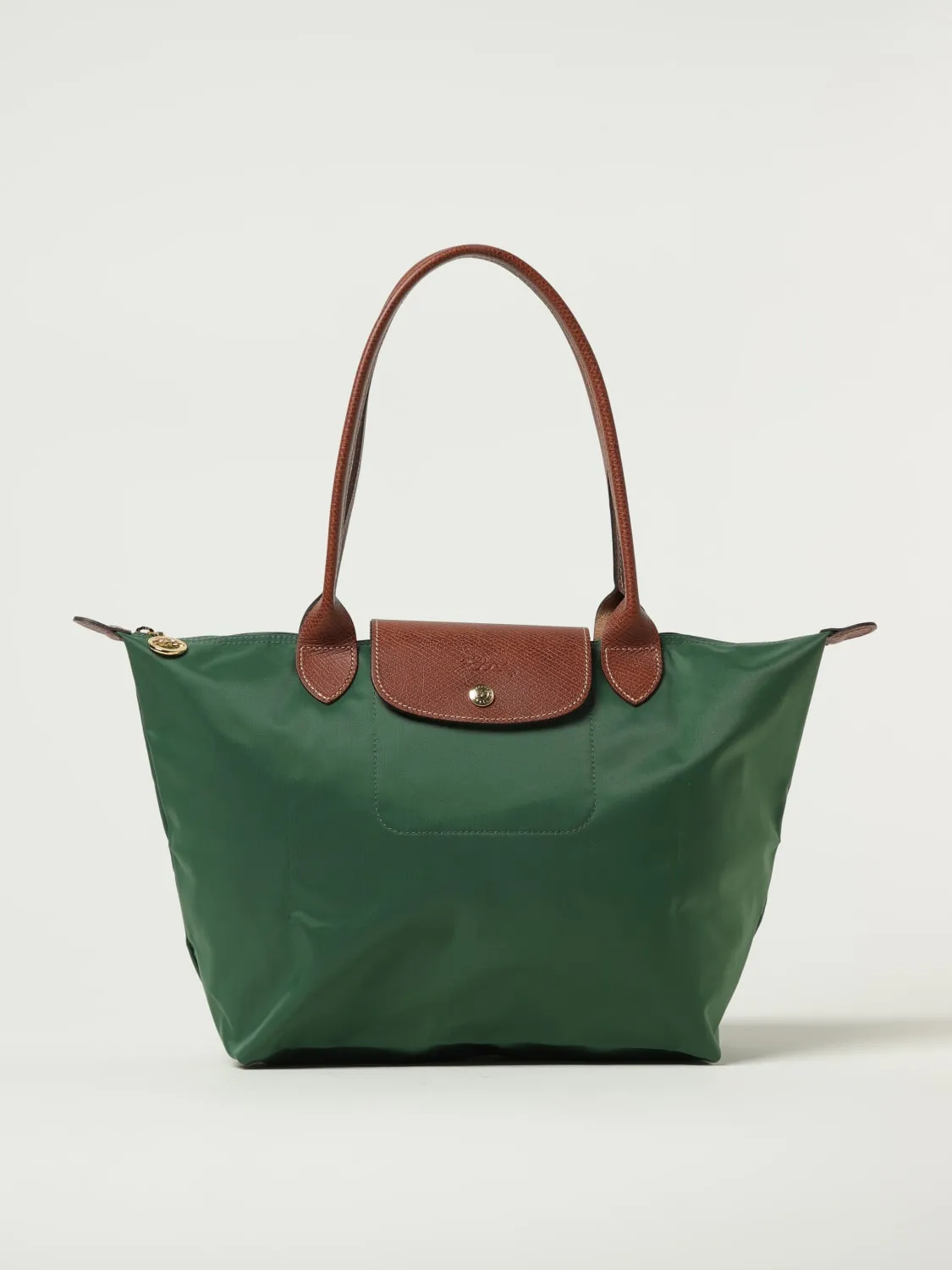 Borsa Le Pliage Original M Longchamp in nylon e pelle a grana