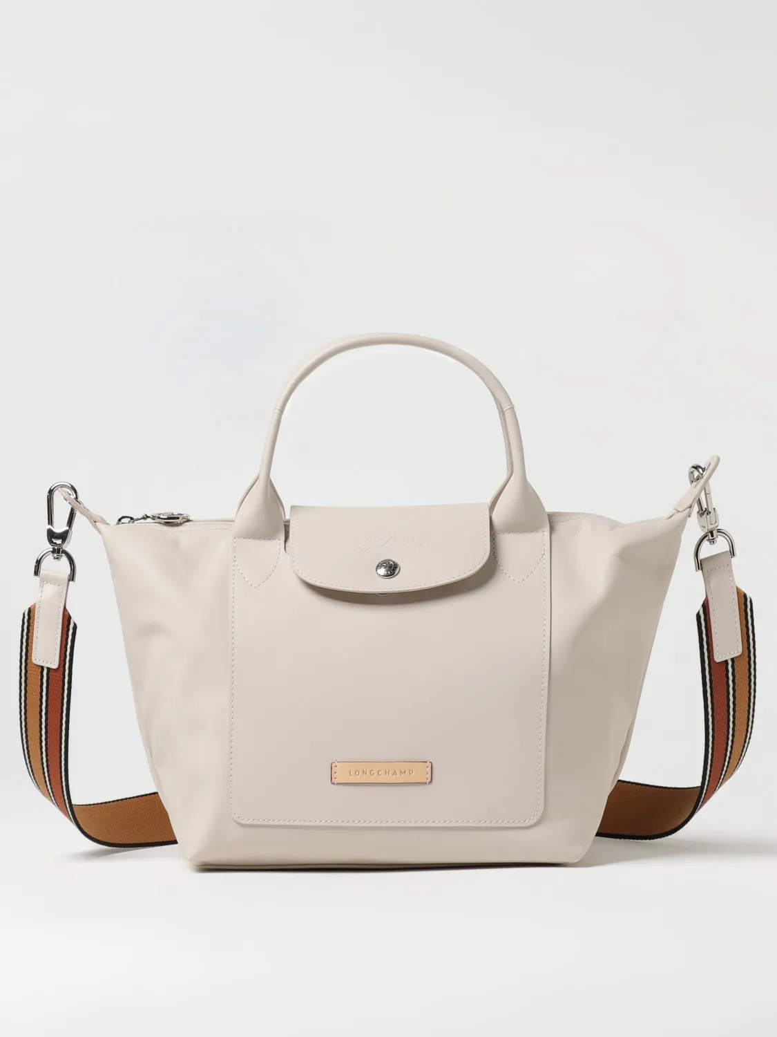 Borsa Le Pliage Du Jardinier Papier Longchamp in pelle e gomma