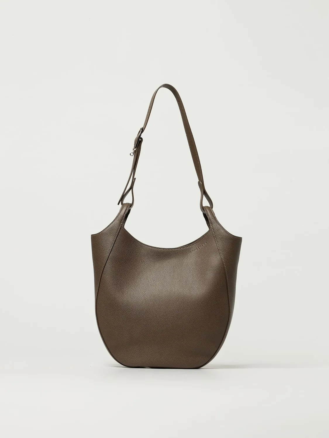 Borsa Shopping bag L Le Foulonné Longchamp in pelle a grana