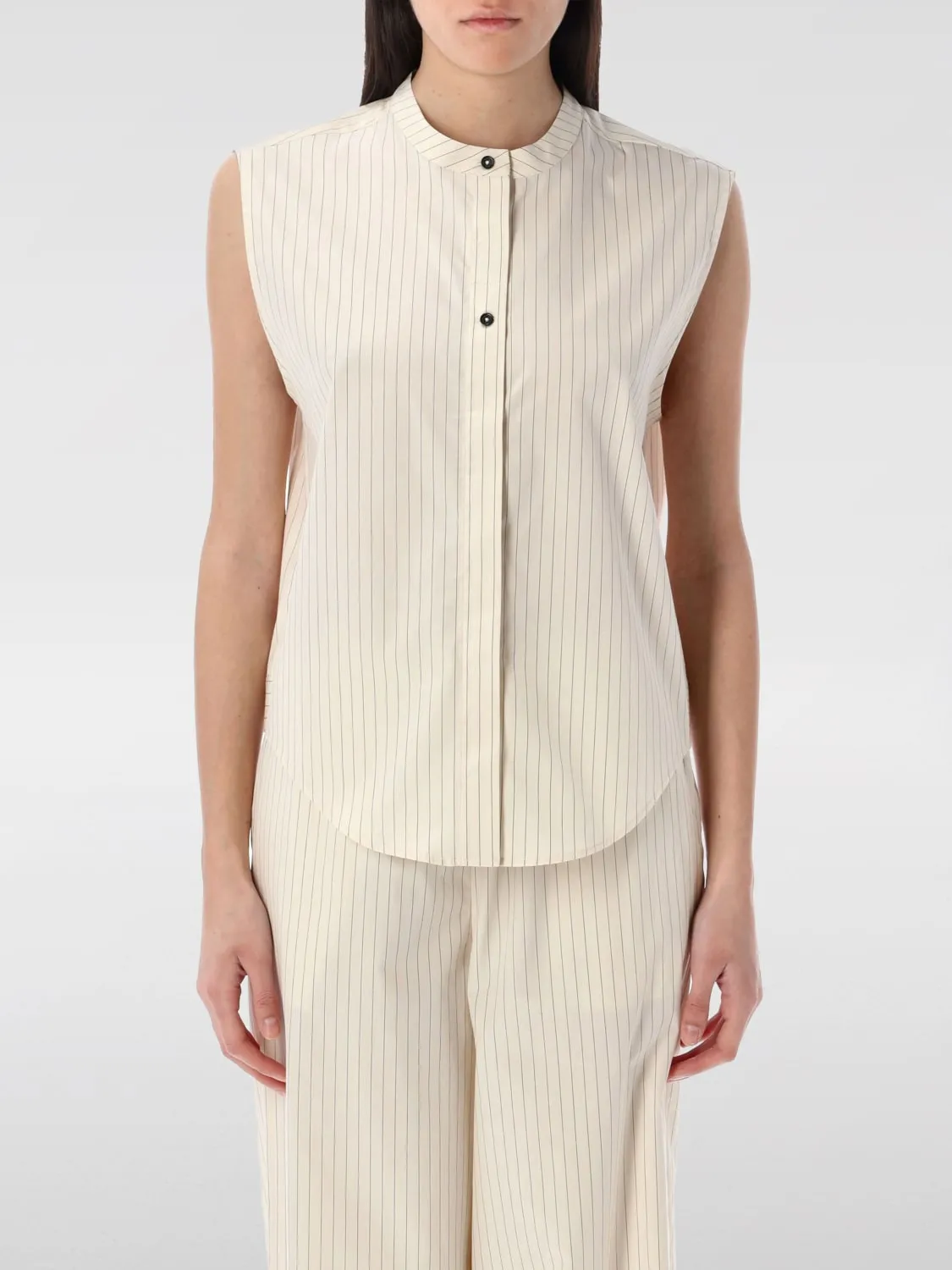 Camicia Lou Lou Studio in lino e seta a righe