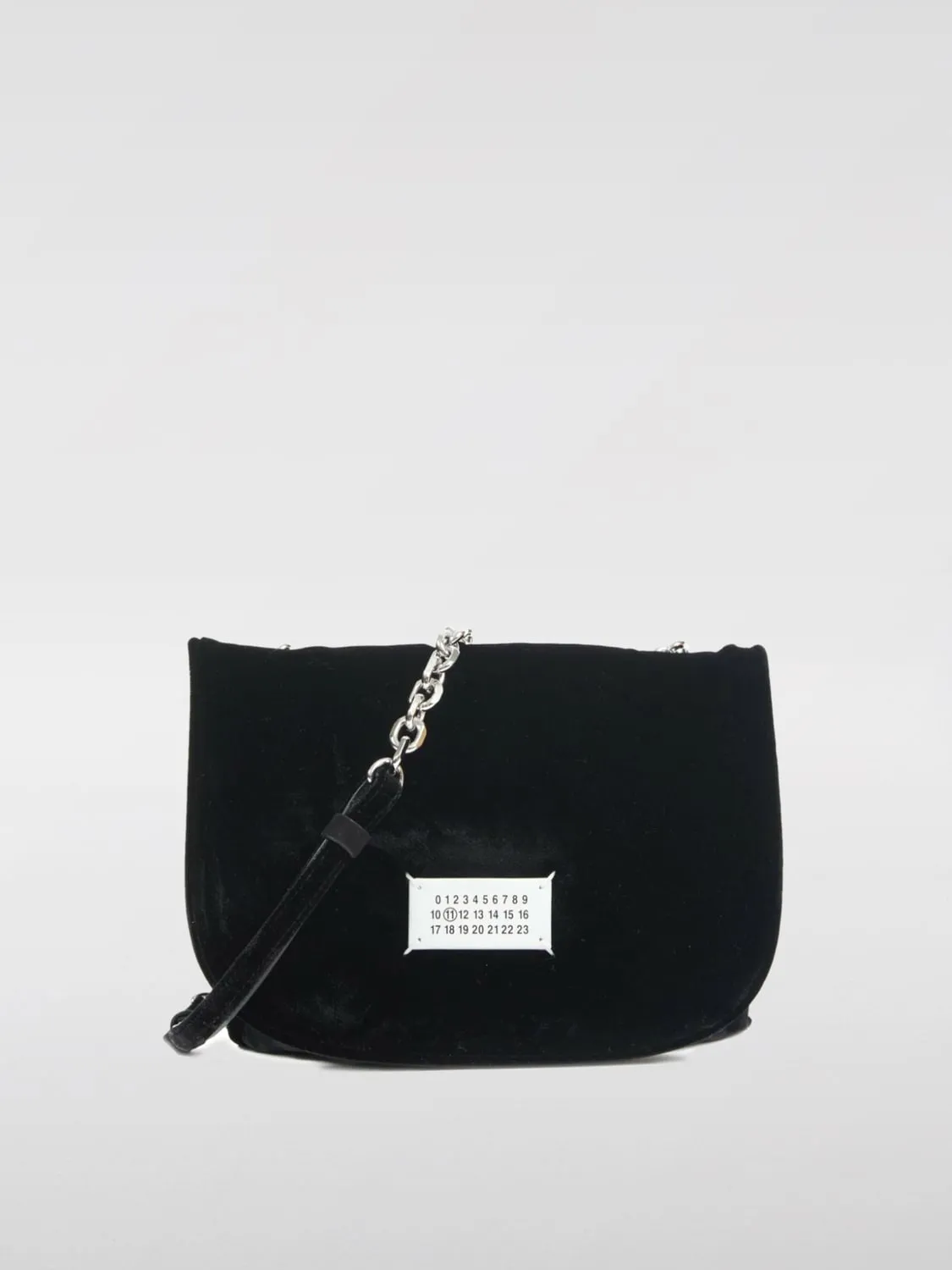 Borsa Glam Slam Small Maison Margiela in velluto capitonnè