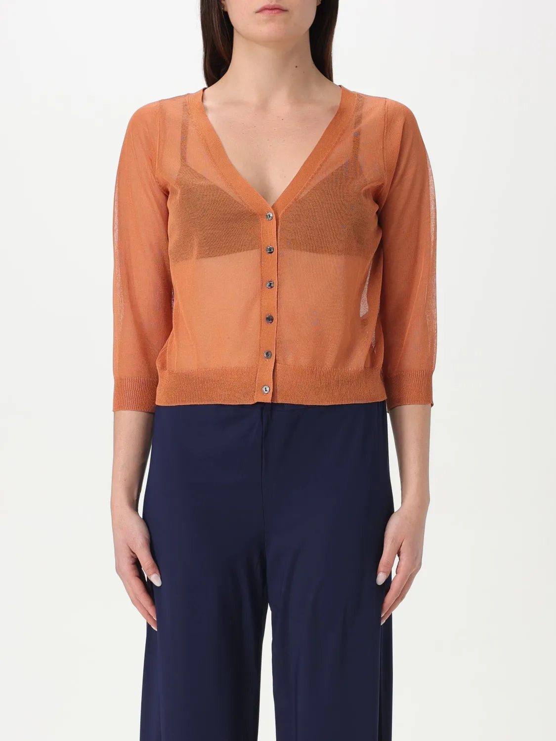 Cardigan basic in viscosa Maliparmi