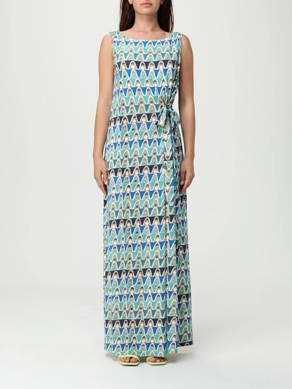 Abito portafoglio Maliparmi in jersey stampato