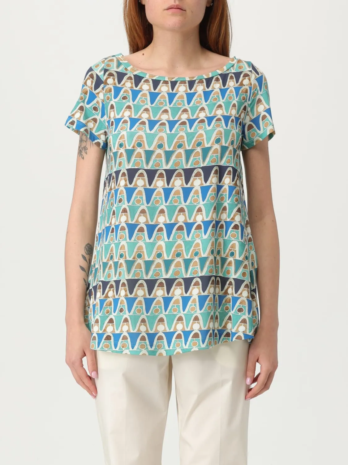 Blusa Maliparmi in jersey con stampa