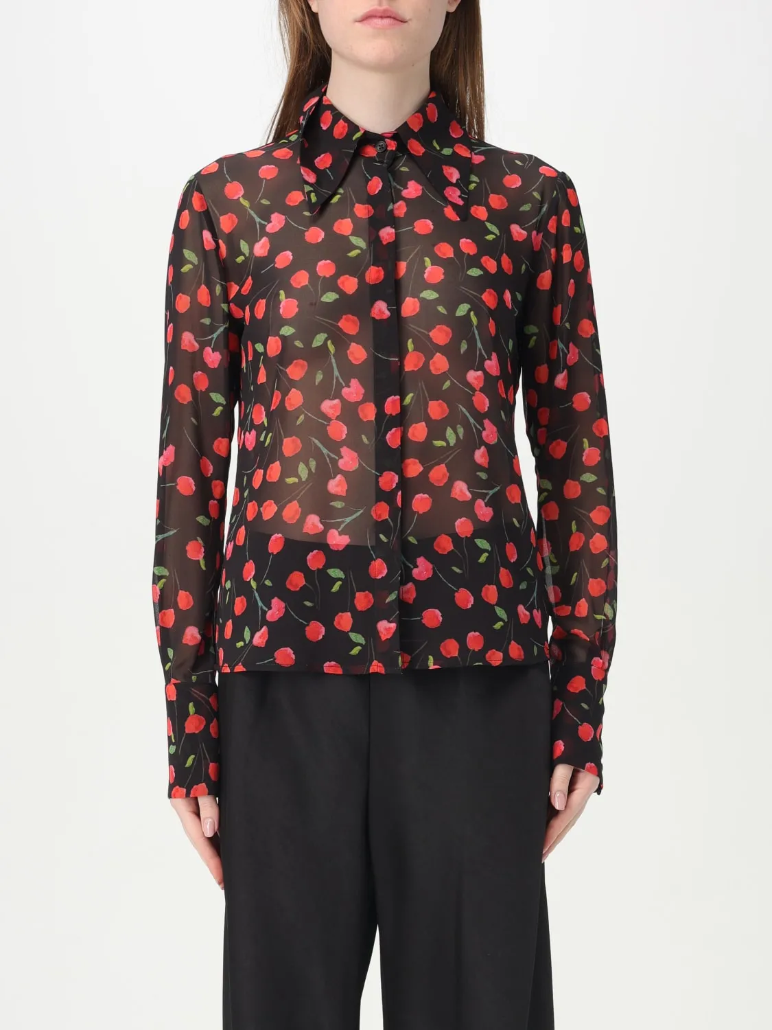 Camicia Mar De Margaritas in viscosa con stampa