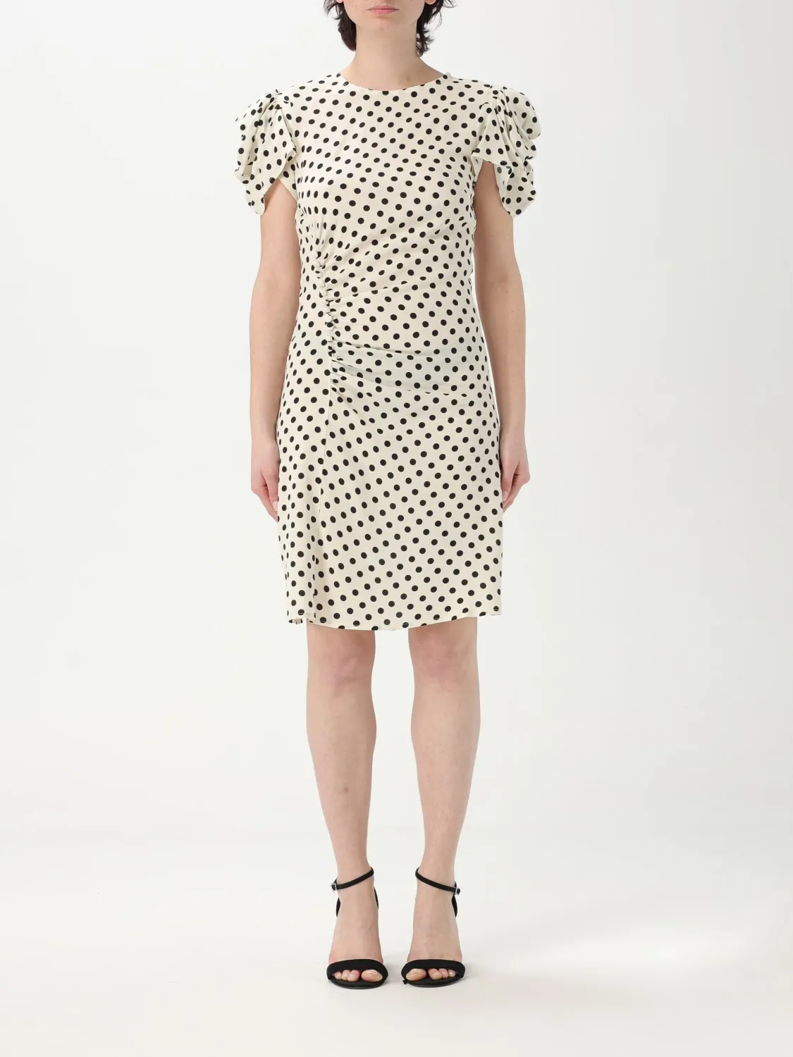 Abito Mar De Margaritas in viscosa a pois