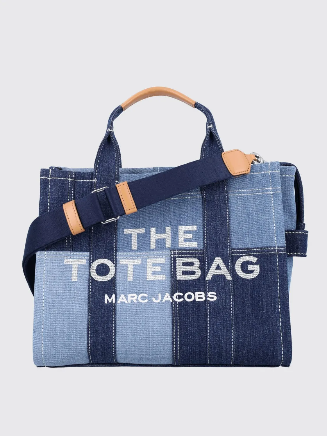 Borsa a spalla tote in denim di cotone Marc Jacobs