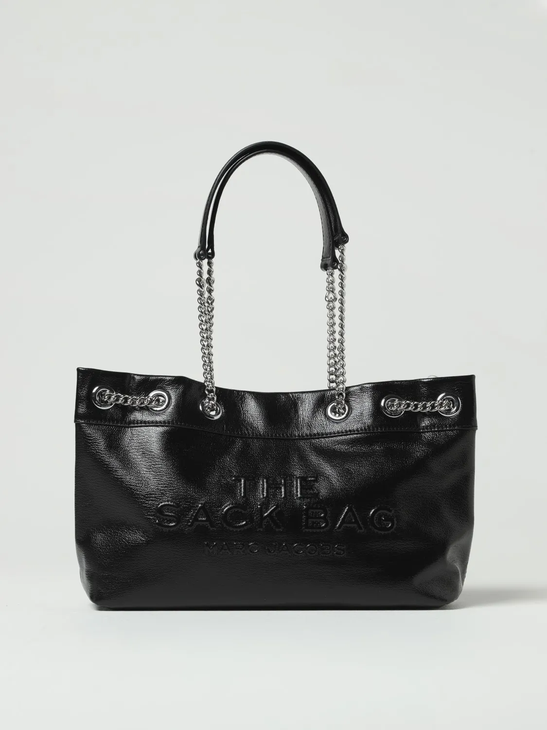Borsa The Small Chain Sack Bag Marc Jacobs in pelle a grana